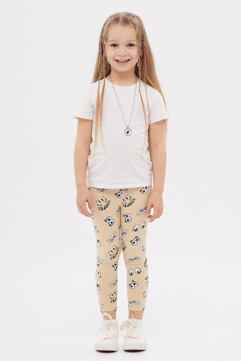 Always Happy Girls' Summer Patterned Leggings