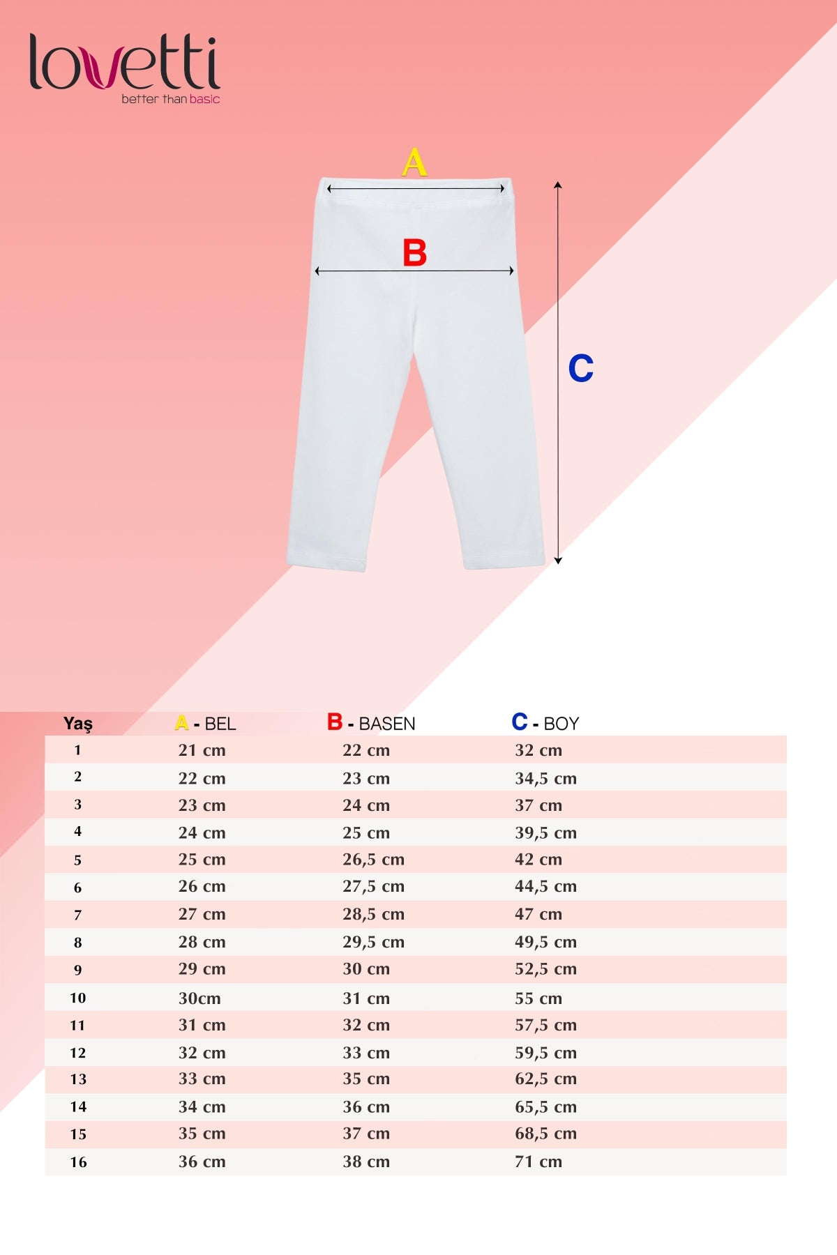 Girls' Basic Below-the-Knee Capri Leggings_sizechart (ASH GRAY)