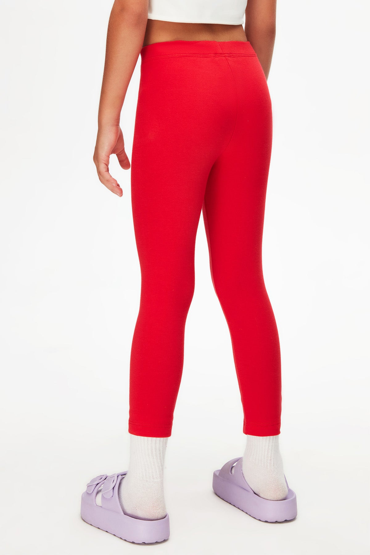 Basic Girls Winter Leggings (URBAN RED)