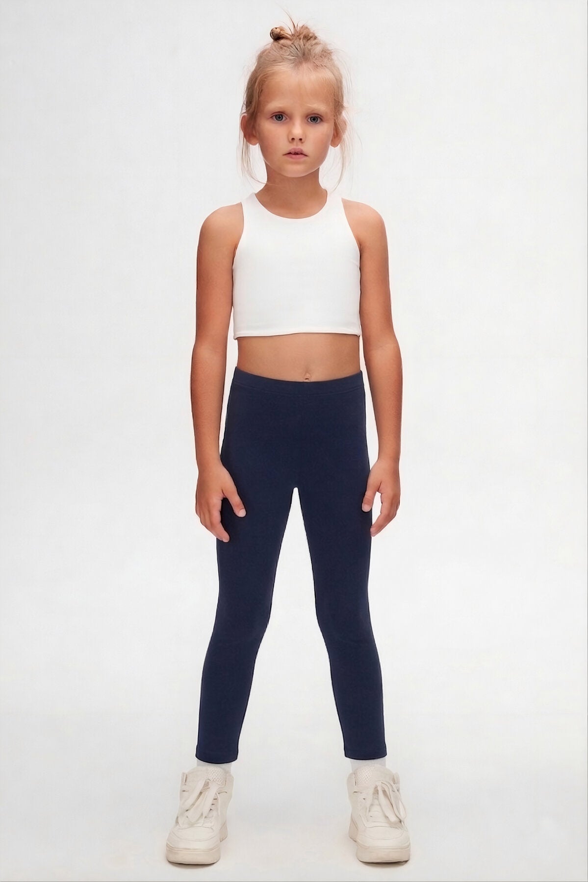 Girls' Basic Summer Leggings (NAVY)