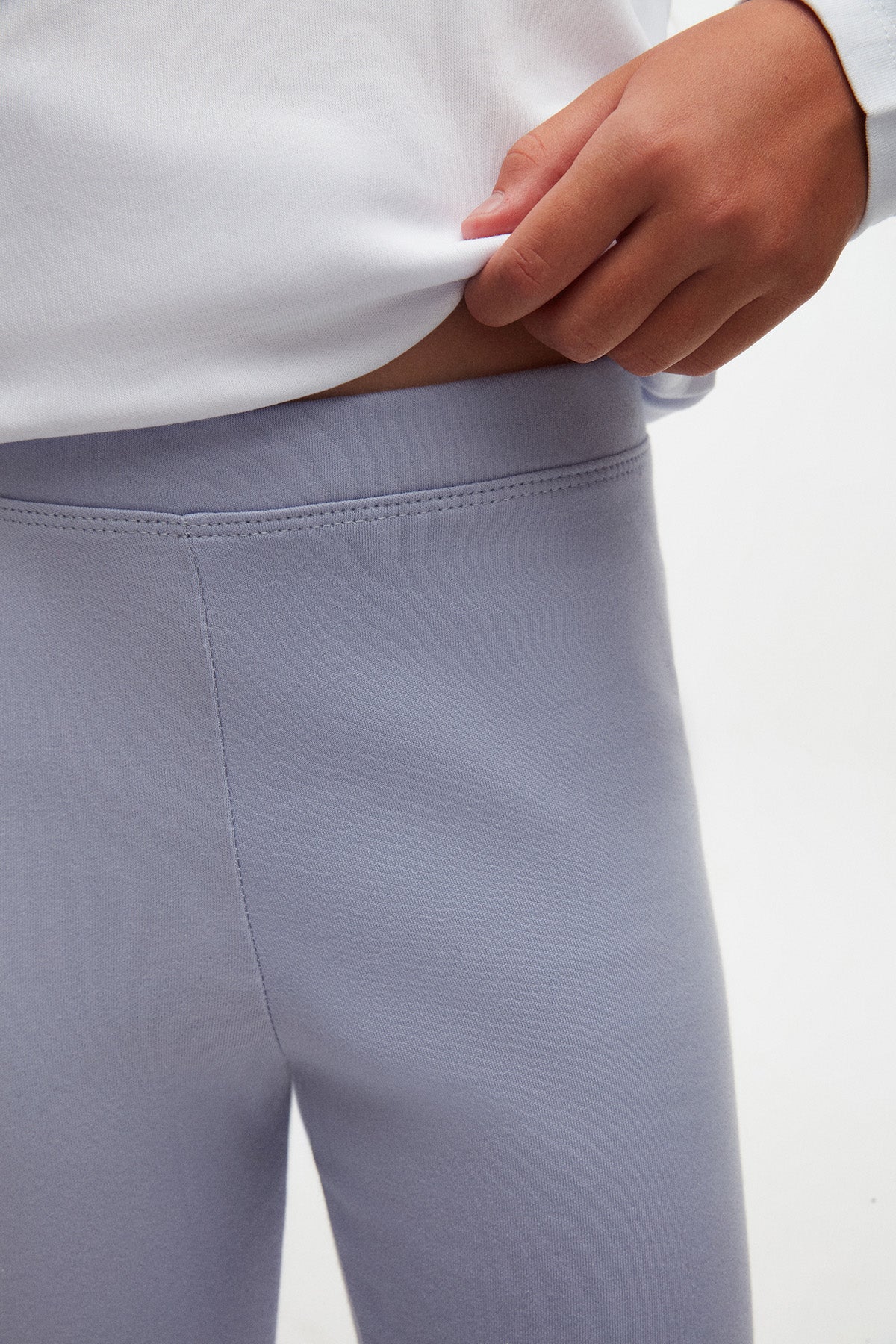 Basic Girls Winter Leggings (MISTY LILAC)