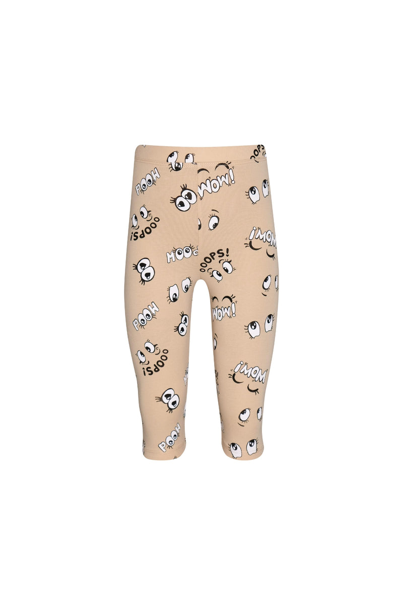 Always Happy Girls' Patterned Below-the-Knee Capri Leggings