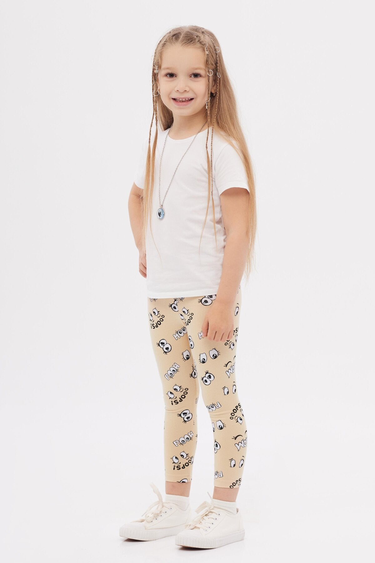 Always Happy Girls' Summer Patterned Leggings