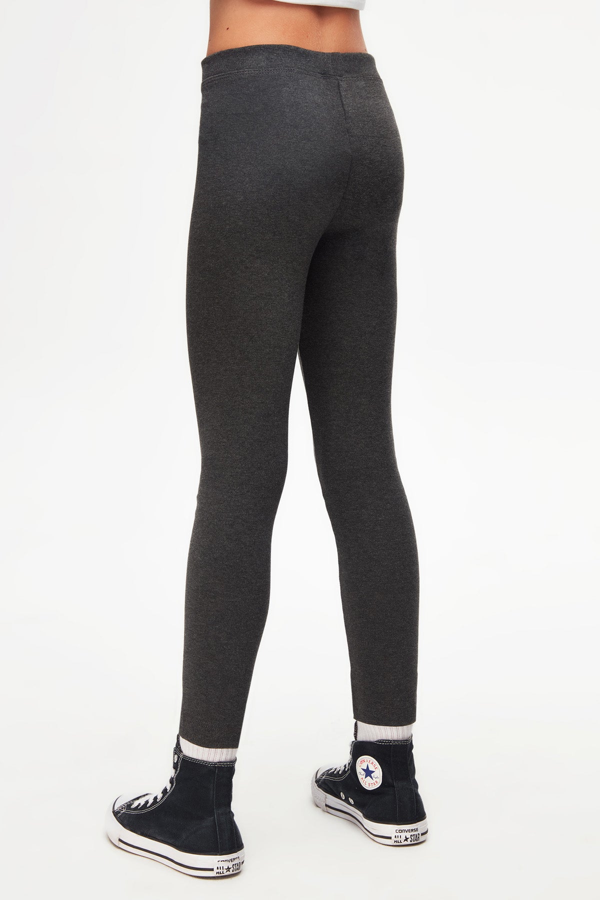 Basic Girls Winter Leggings (ASPHALT GRAY)