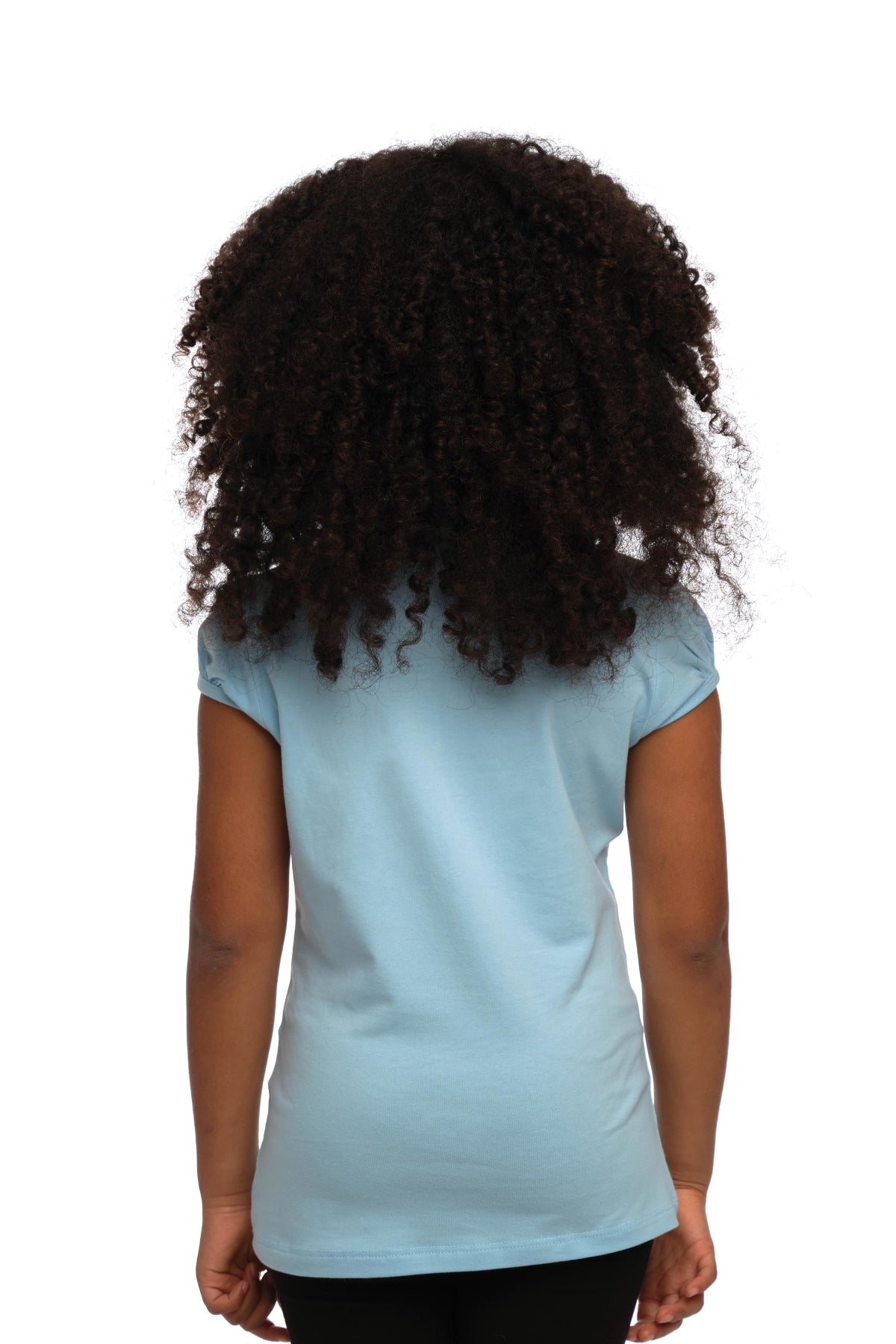 Girls' Basic Crew Neck Puff Sleeve T-Shirt_sizechart (BABY BLUE)