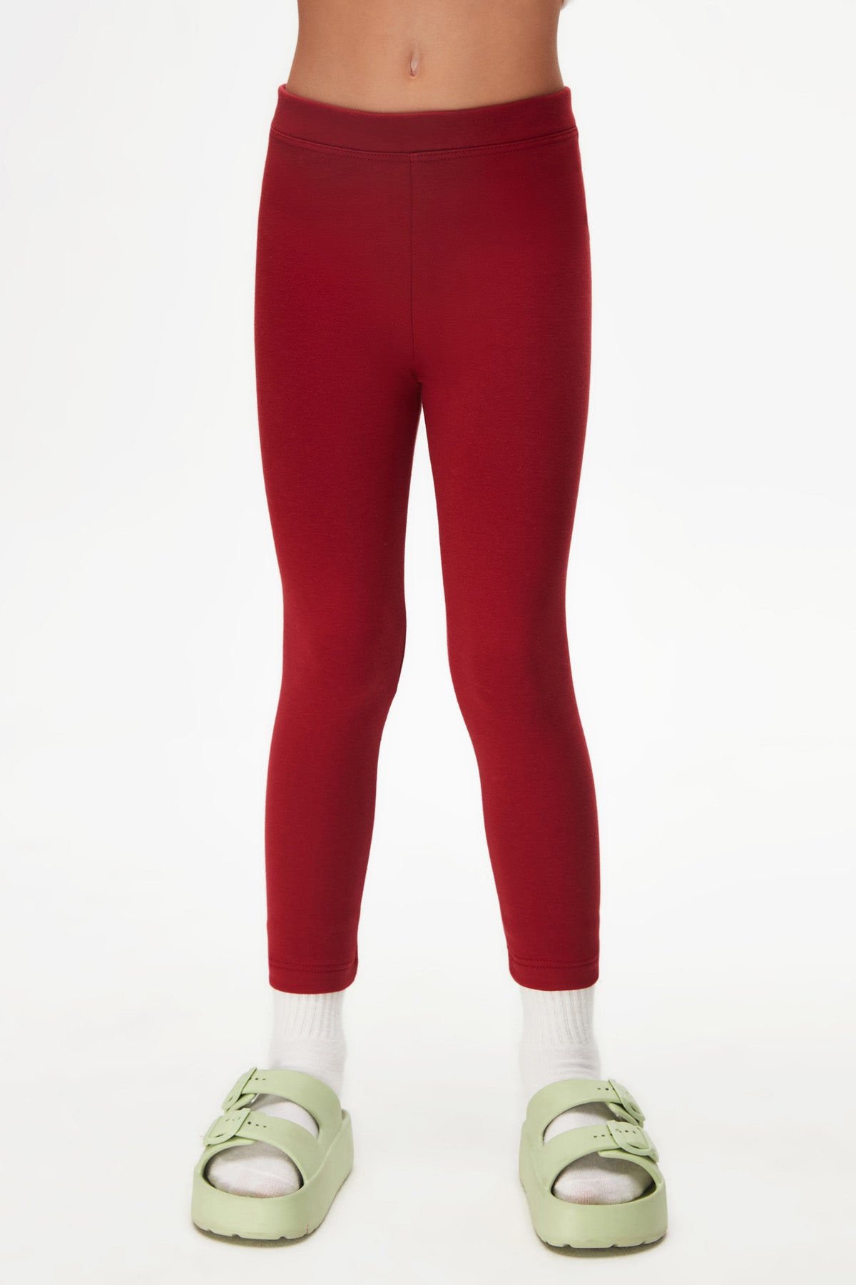 Basic Girls Winter Leggings (BURGUNDY)