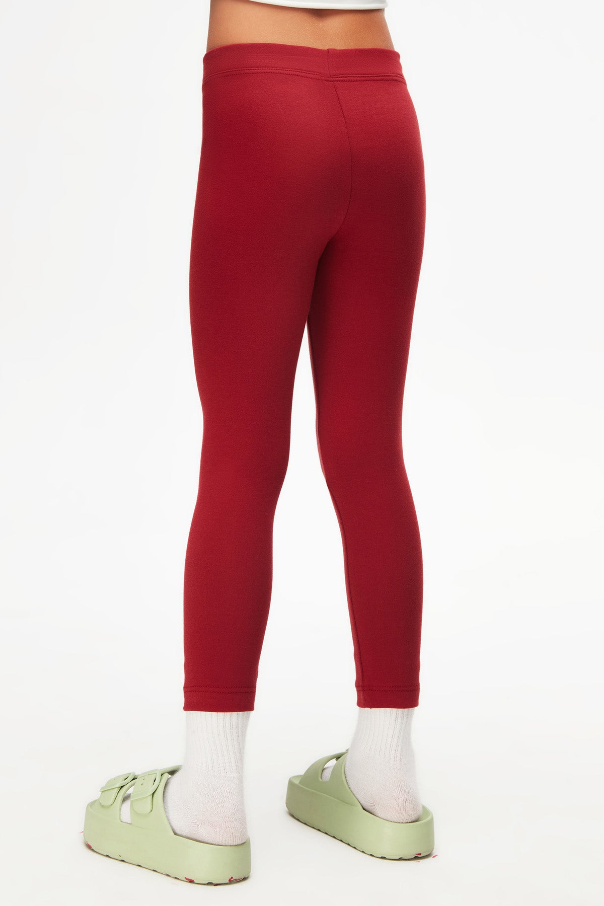 Basic Girls Winter Leggings (BURGUNDY)