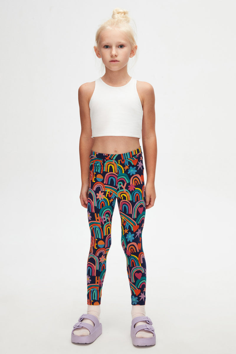 Brave & Happy Girls' Summer Patterned Leggings