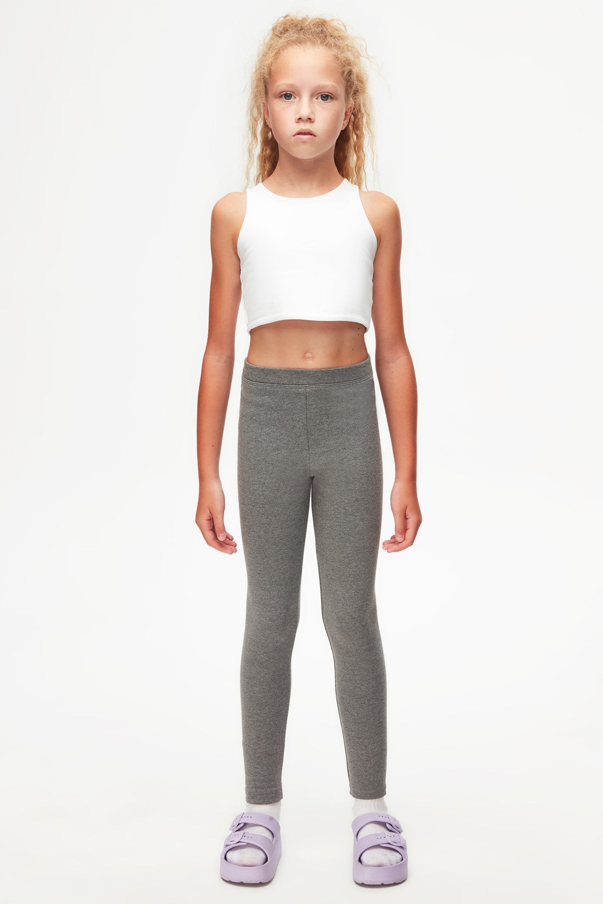 Basic Girls Winter Leggings (FROST GRAY)