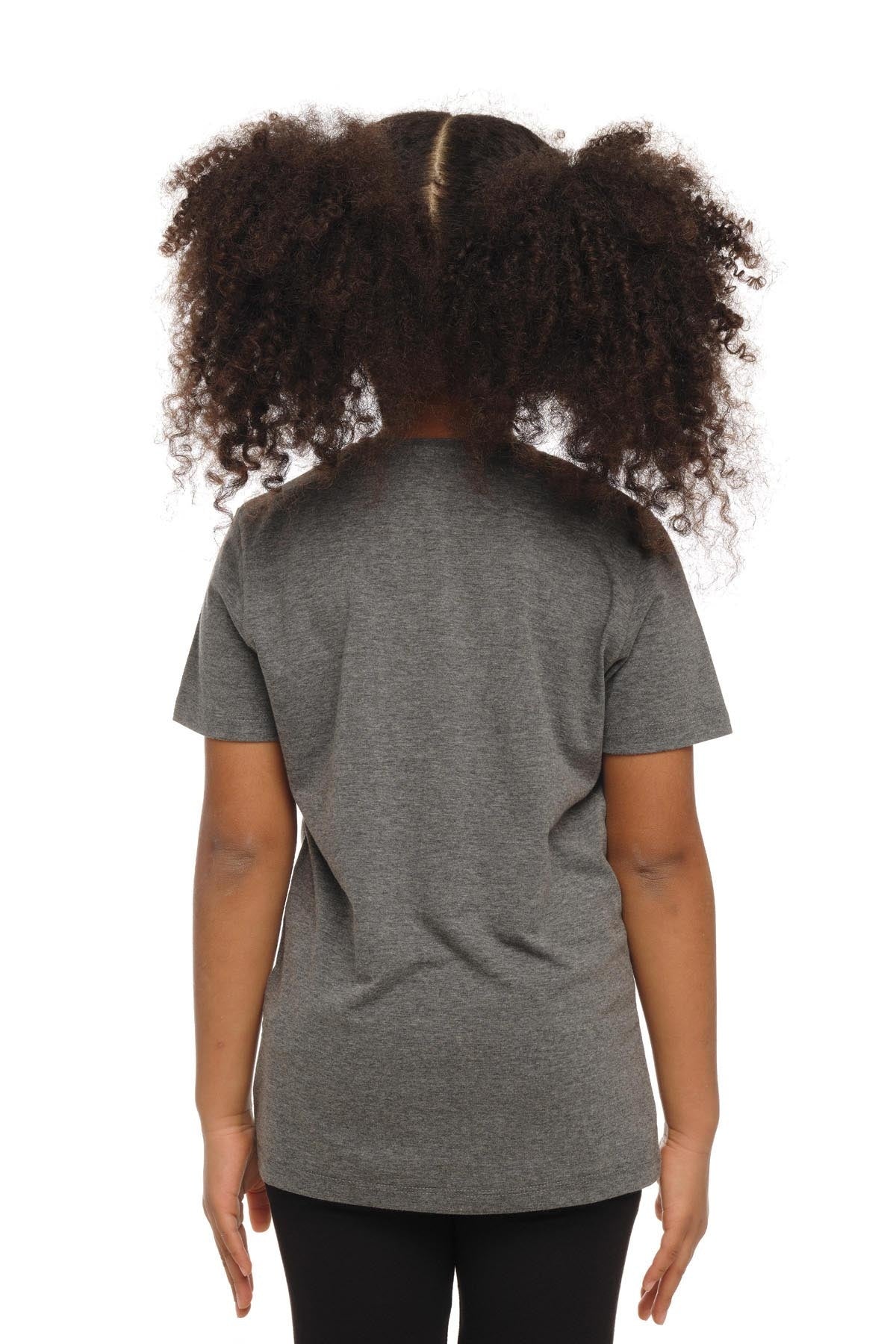 Basic Unisex Kids Crew Neck Short Sleeve T-Shirt (FROST GRAY)