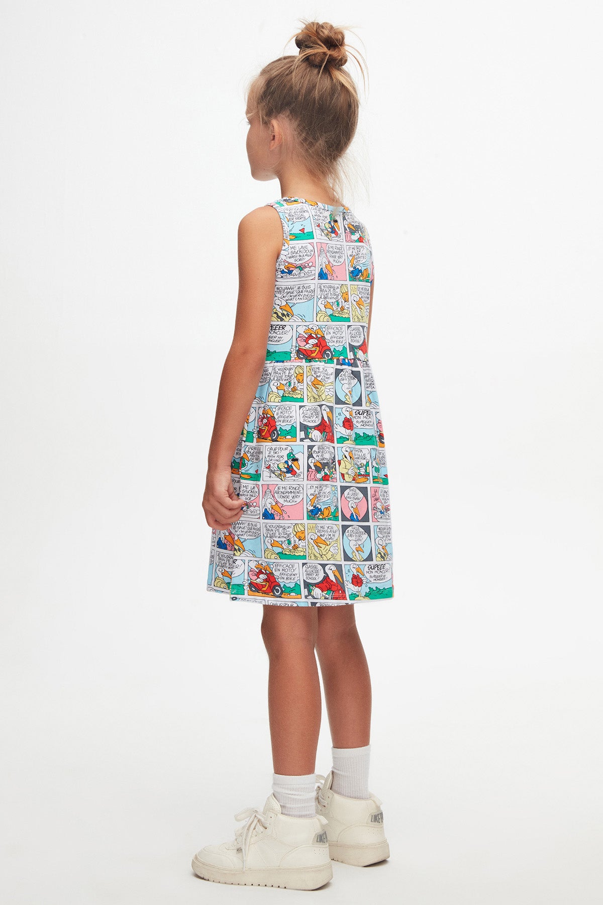 Cartoon Network Girls' Patterned Sleeveless Dress_sizechart