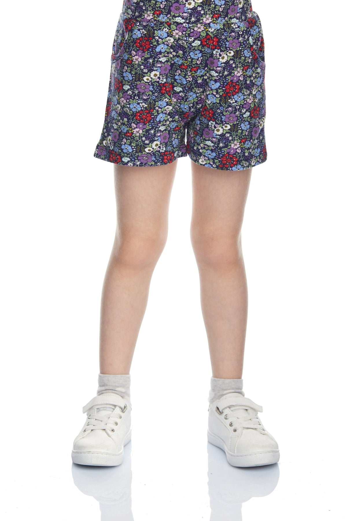 Cottage Garden Girls' Patterned Shorts with Pockets