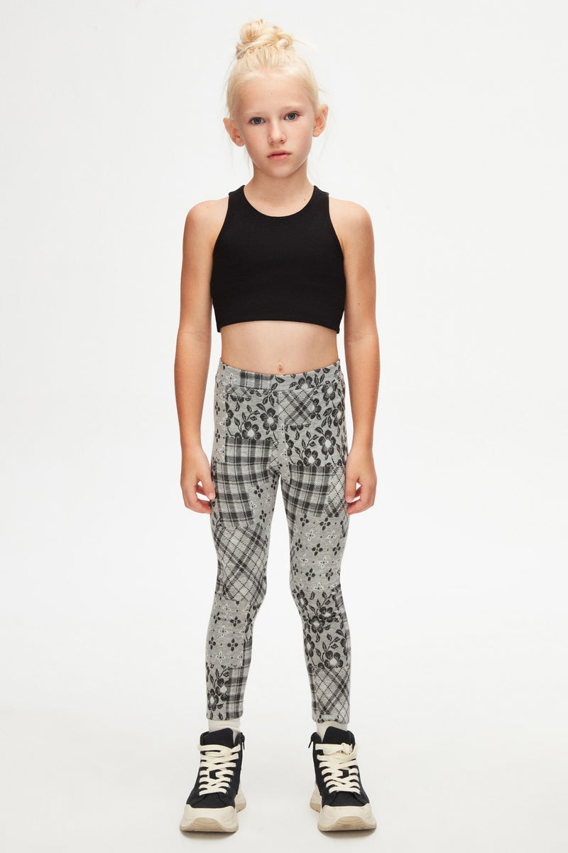 Cranky Girls' Knitted Winter Patterned Leggings