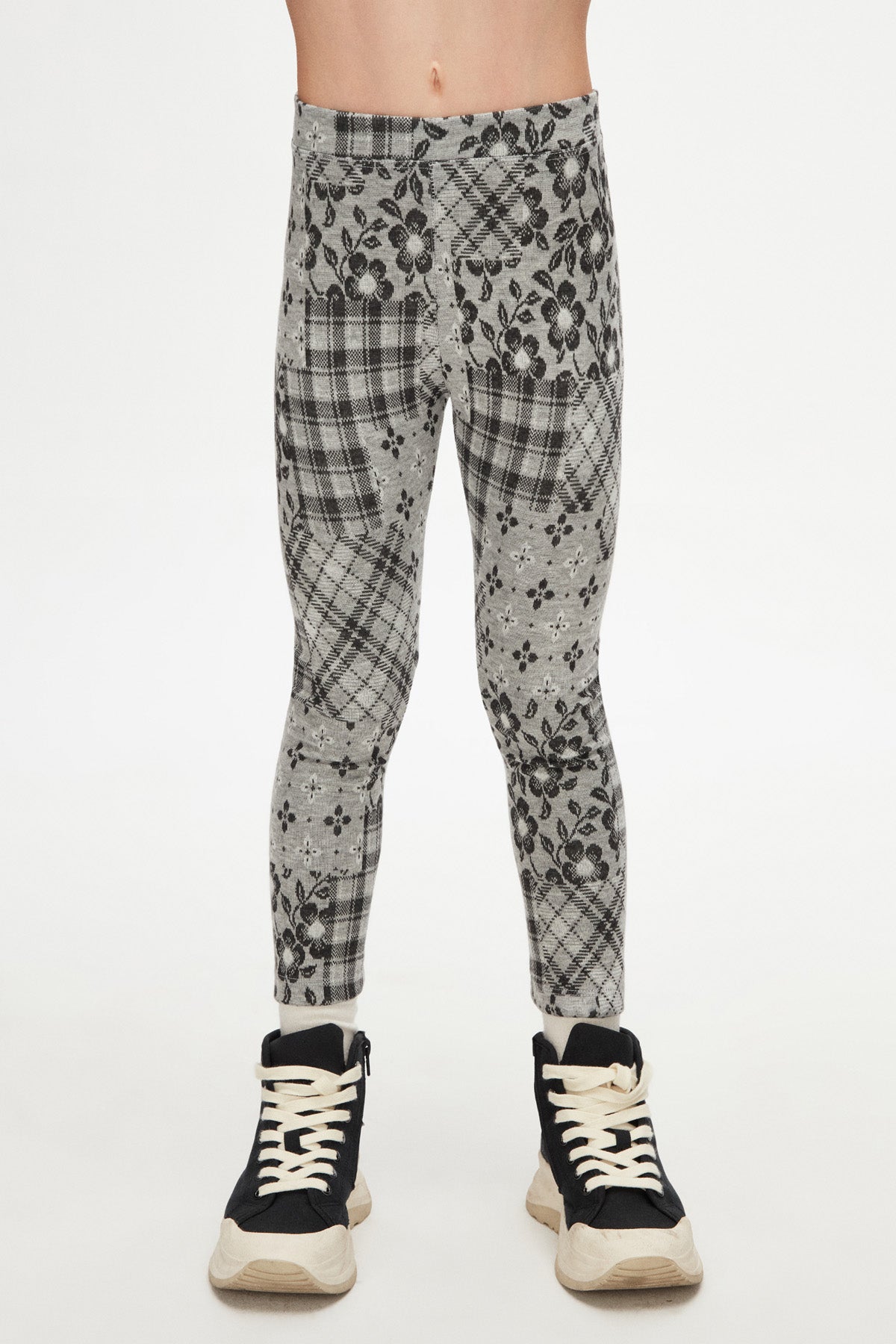 Cranky Girls' Knitted Winter Patterned Leggings