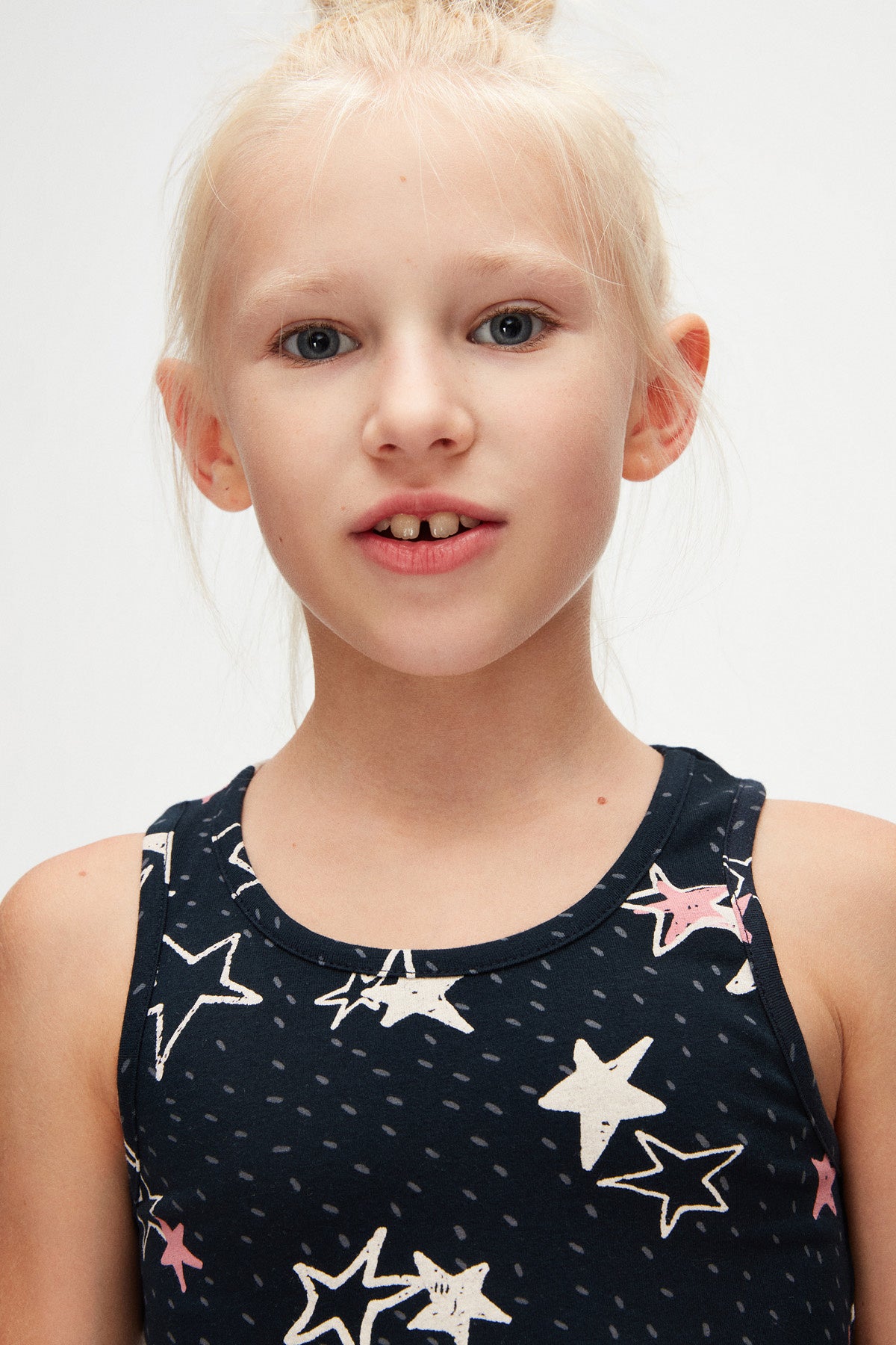 Crayon Stars Girls' Patterned Sleeveless T-Shirt