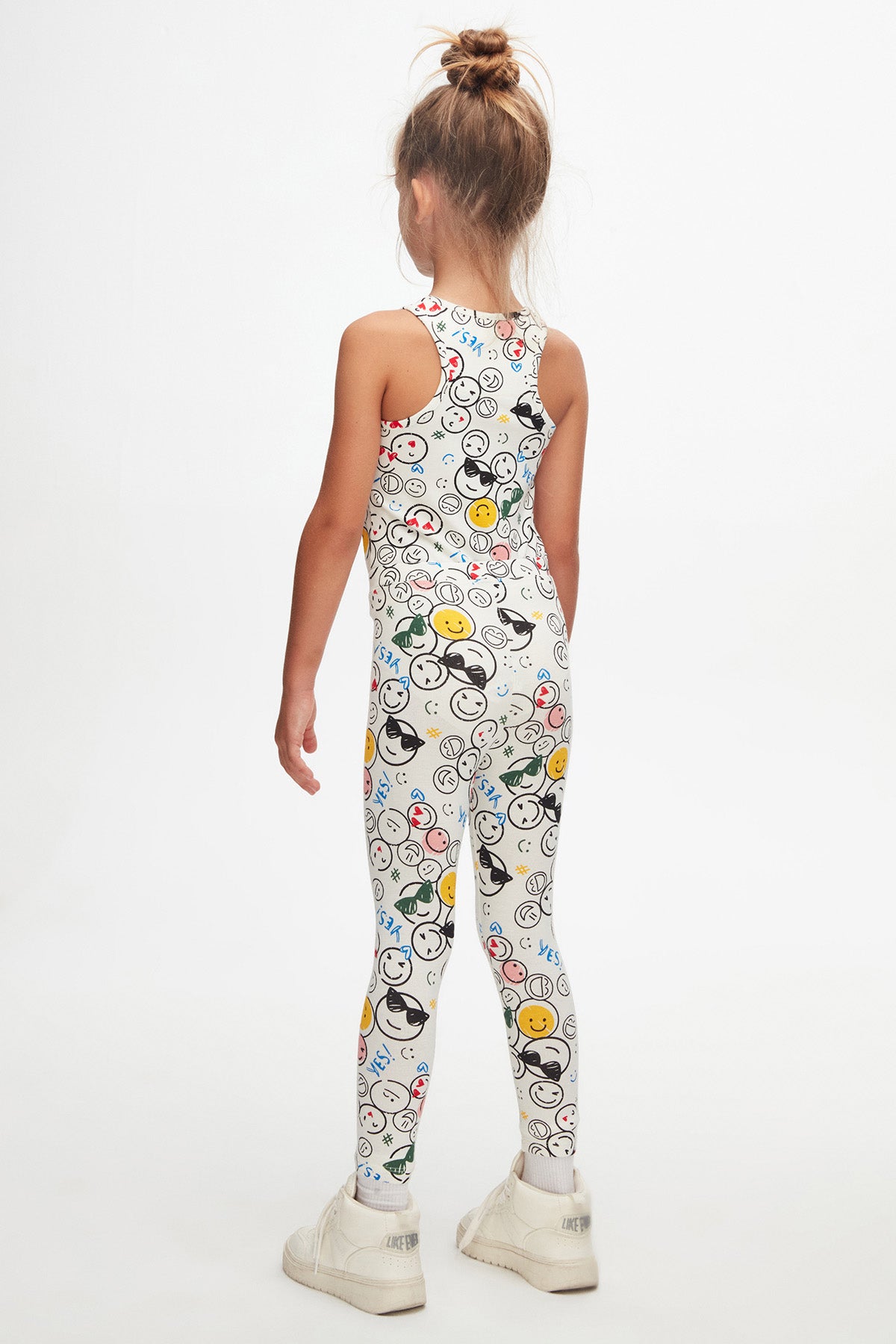 Cute Faces Girls' Summer Patterned Leggings