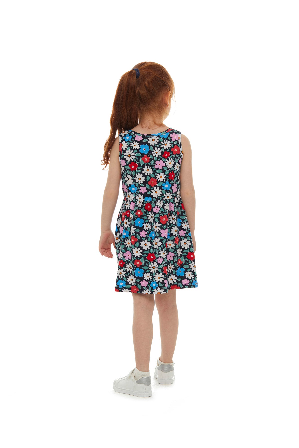 Girls' Daisy Festival Patterned Sleeveless Dress_sizechart