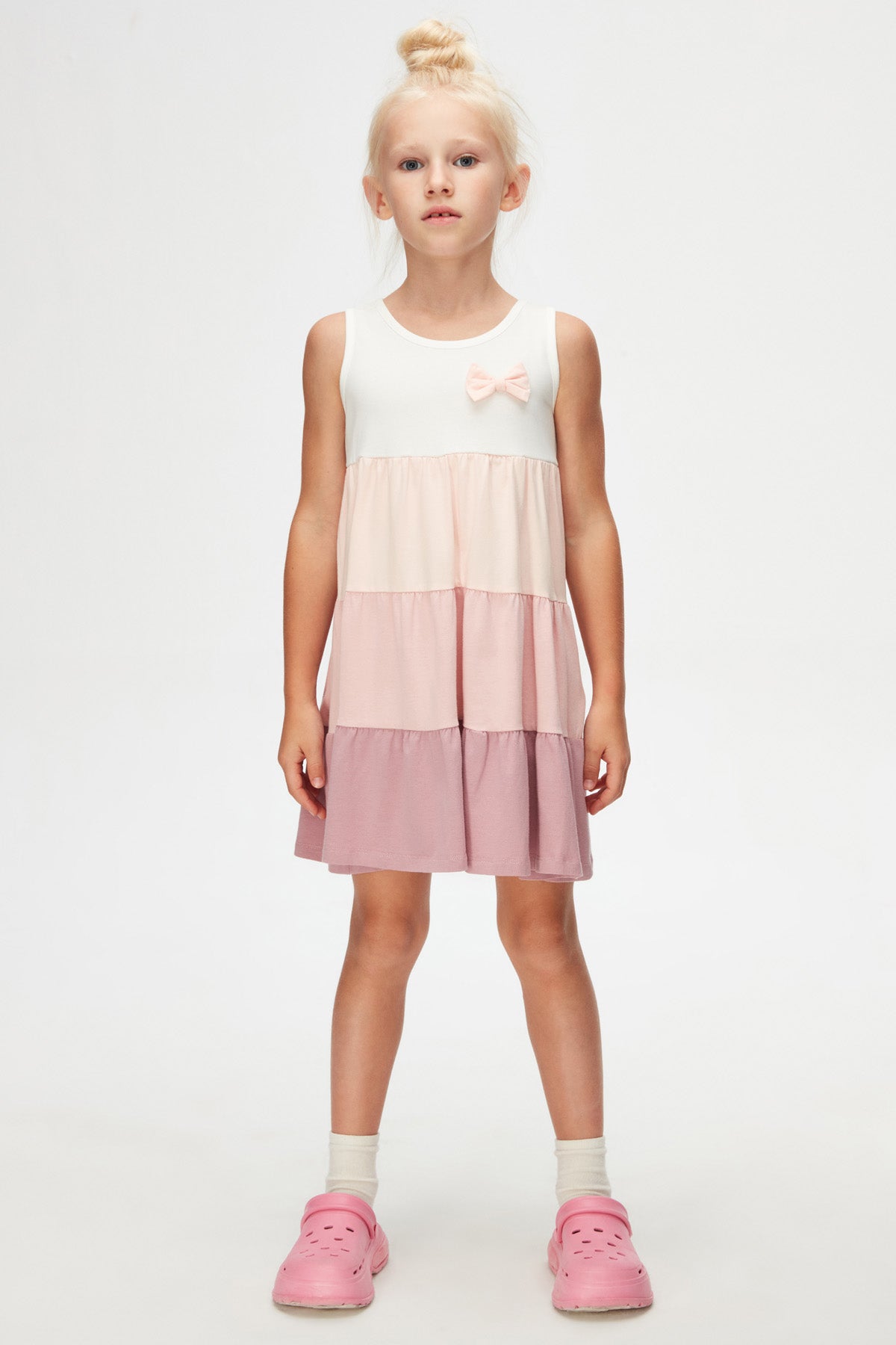 Girls' Tiered Strappy Dress