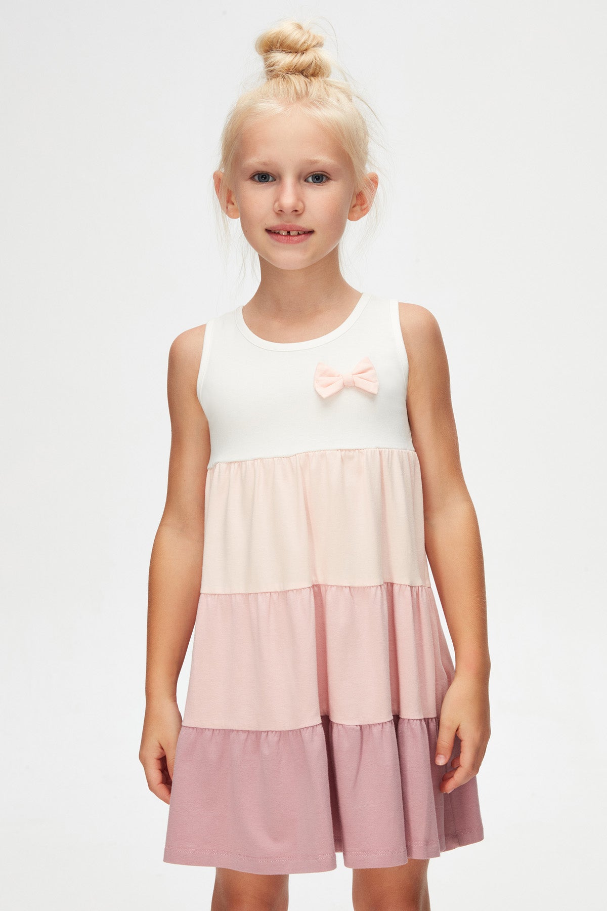 Girls' Tiered Strappy Dress