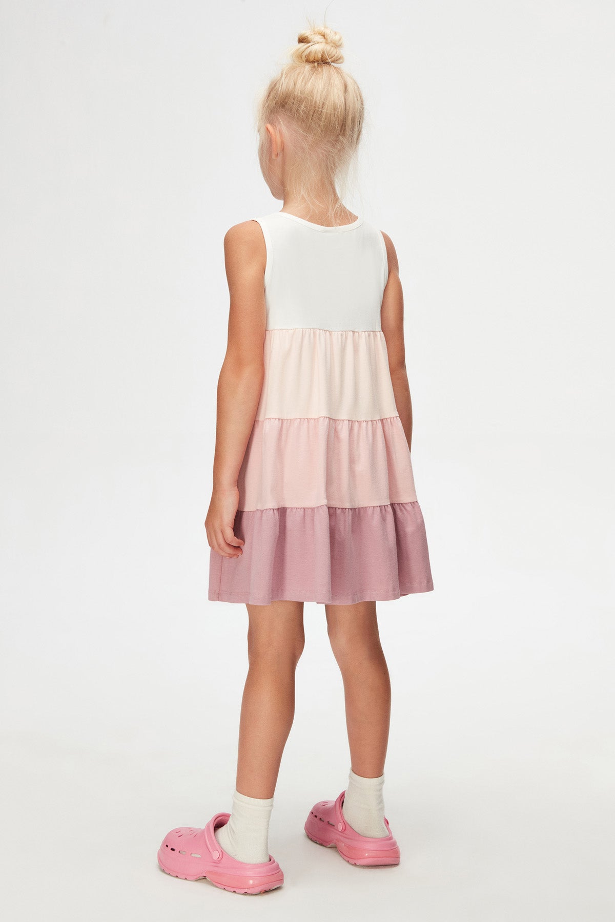 Girls' Tiered Strappy Dress
