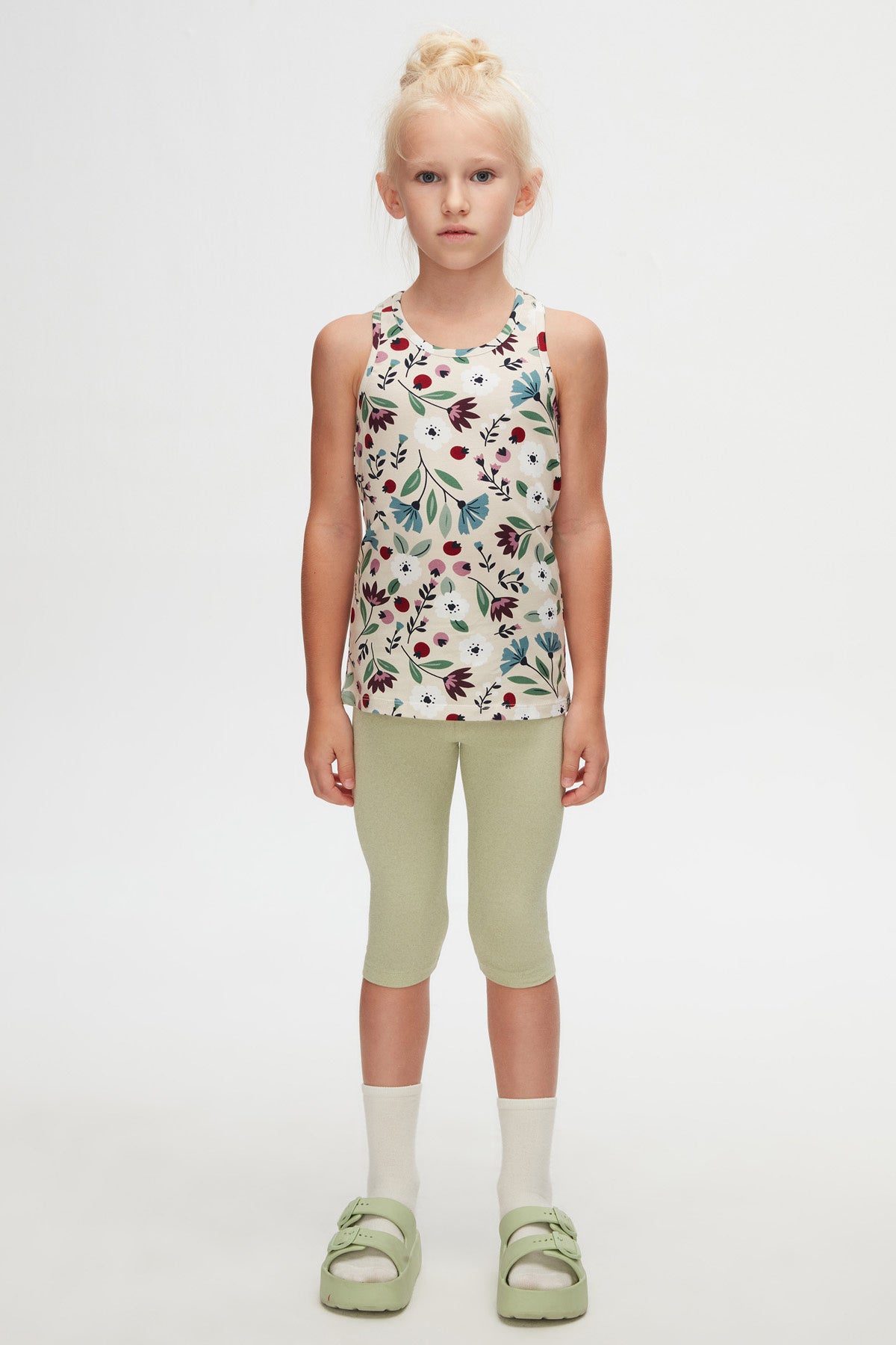 Fairy Garden Girls' Patterned Sleeveless T-Shirt