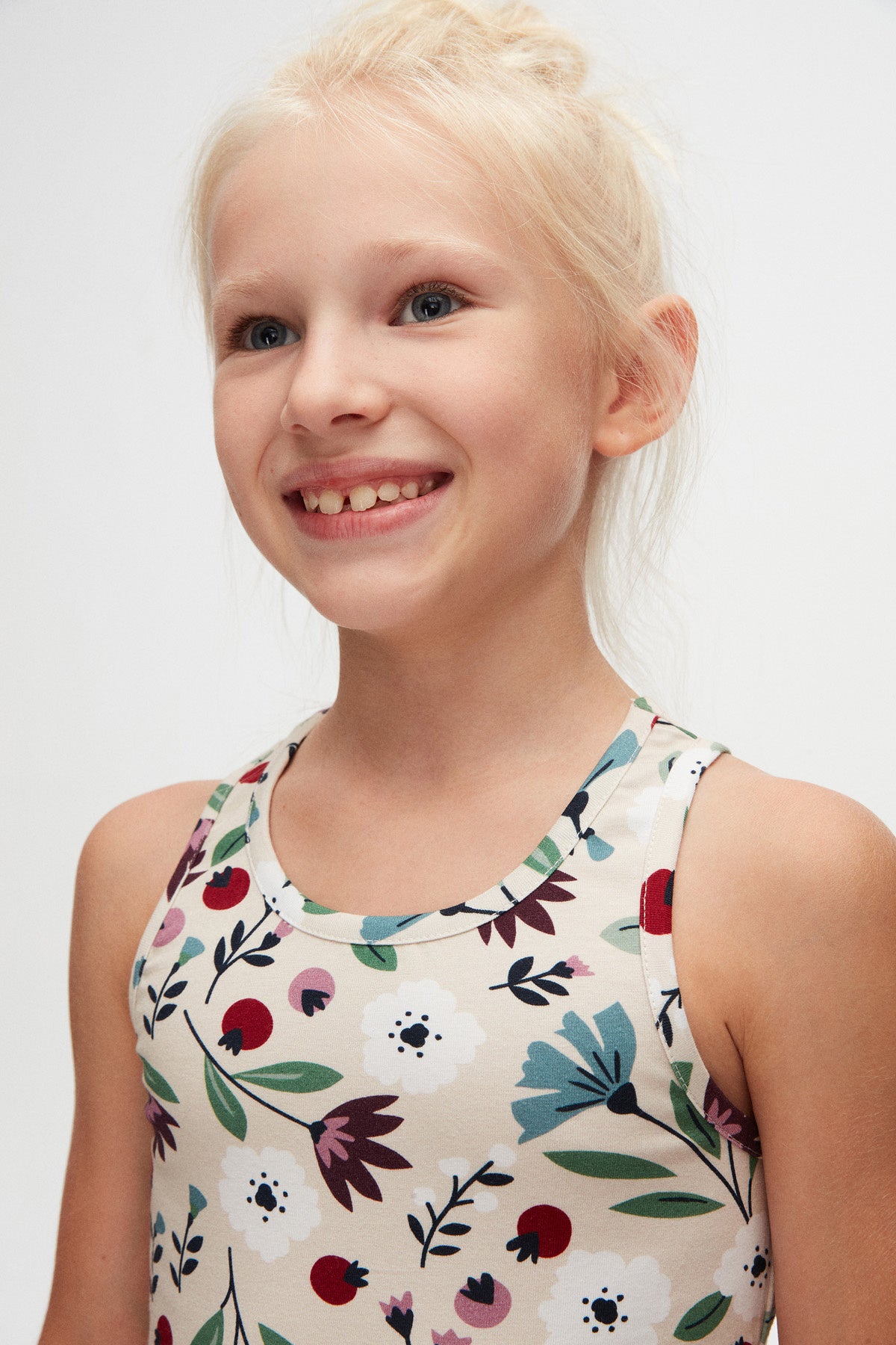 Fairy Garden Girls' Patterned Sleeveless T-Shirt