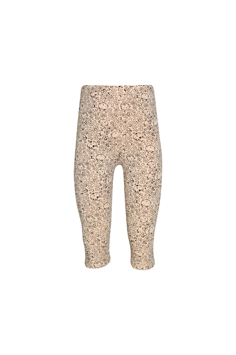 Flower Cat Girls' Patterned Below-the-Knee Capri Leggings
