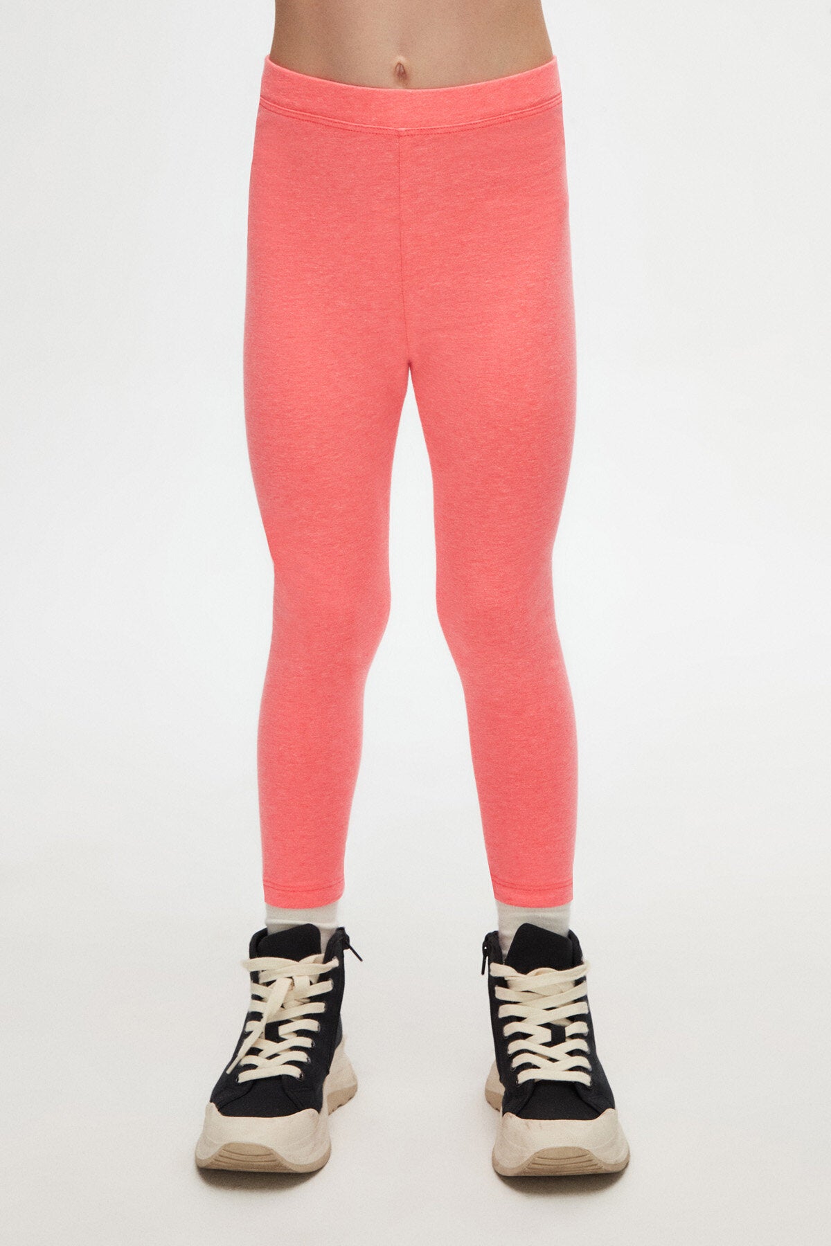 Girls' Summer Basic Leggings (neon FUCHSIA)