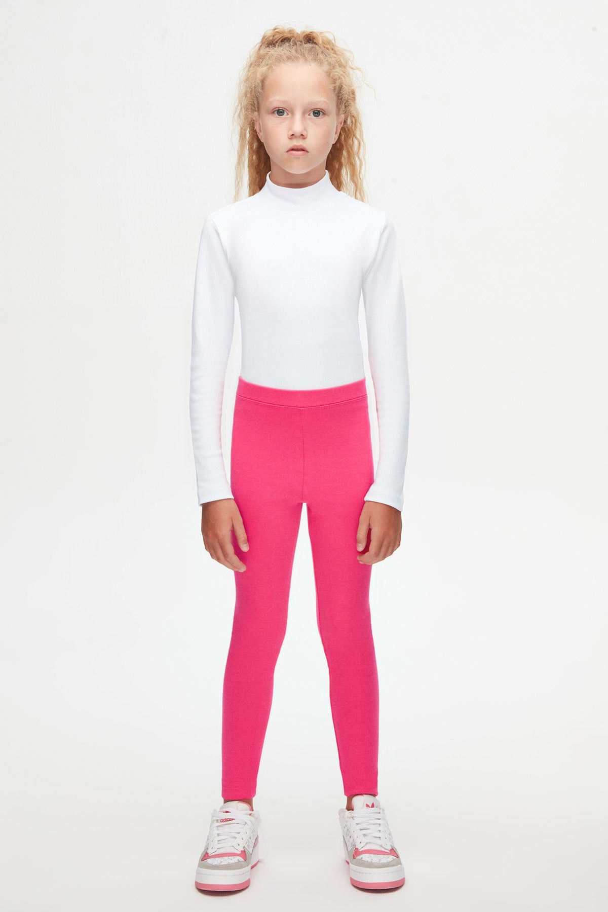 Basic Girls Winter Leggings (FUCHSIA ROSE)