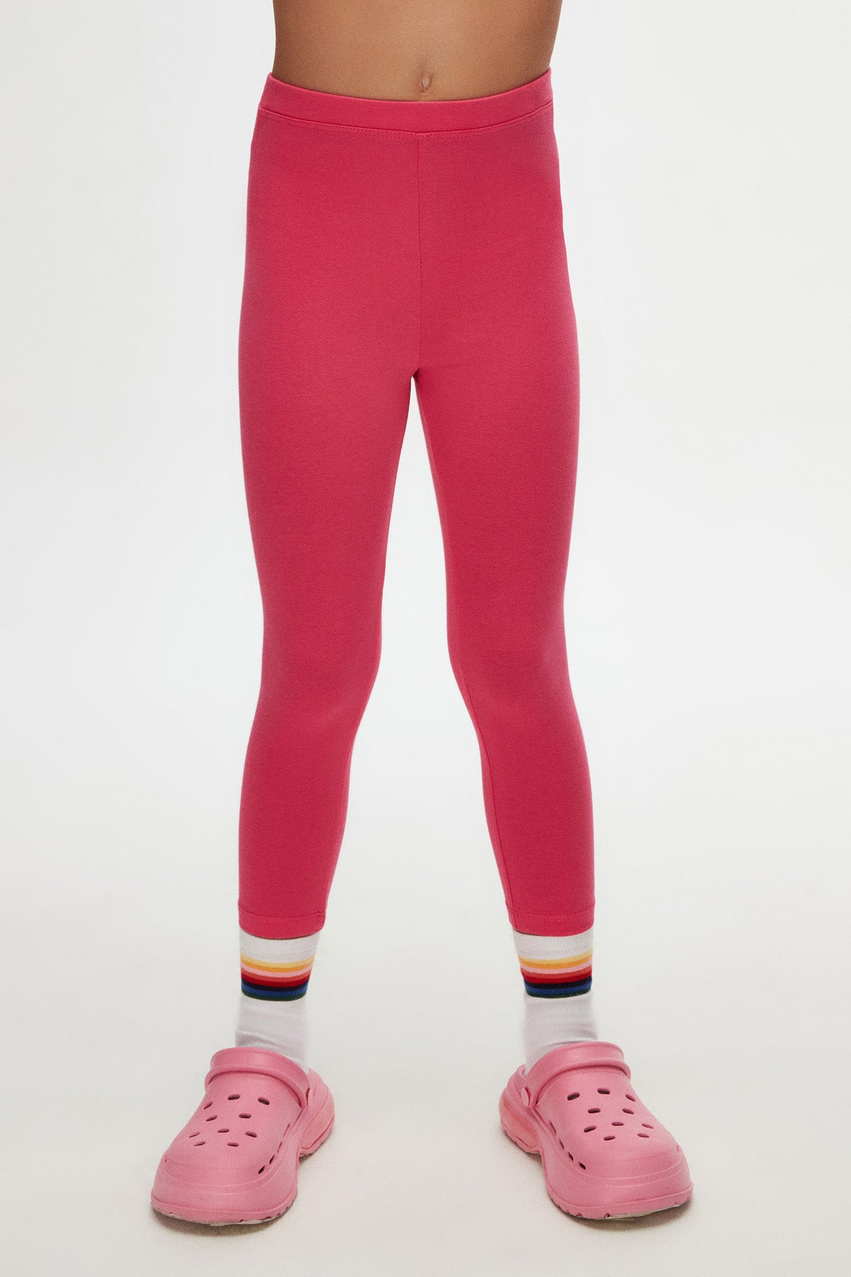 Girls' Basic Summer Leggings (FUCHSIA ROSE)