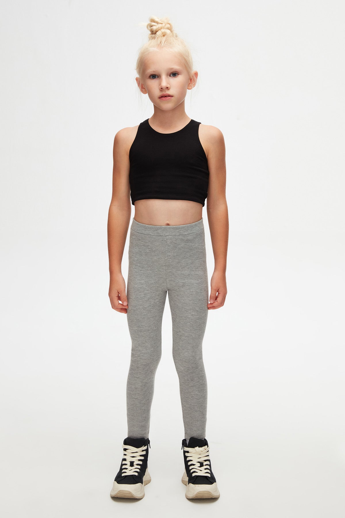 Basic Girls Winter Leggings (COOL GRAY)