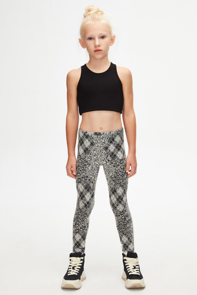 Grumpy Girls' Knitted Patterned Winter Leggings