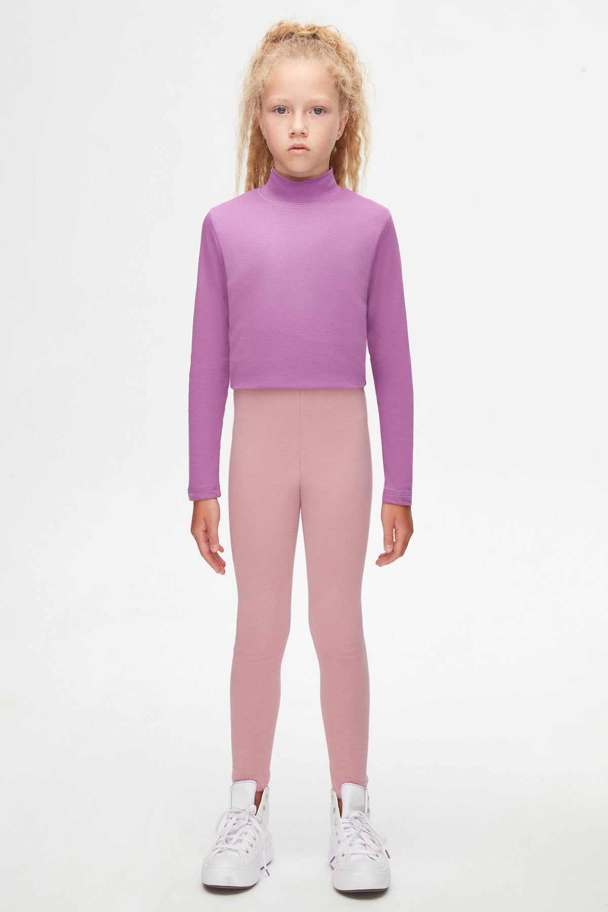 Basic Girls Winter Leggings (DUSTY ROSE)