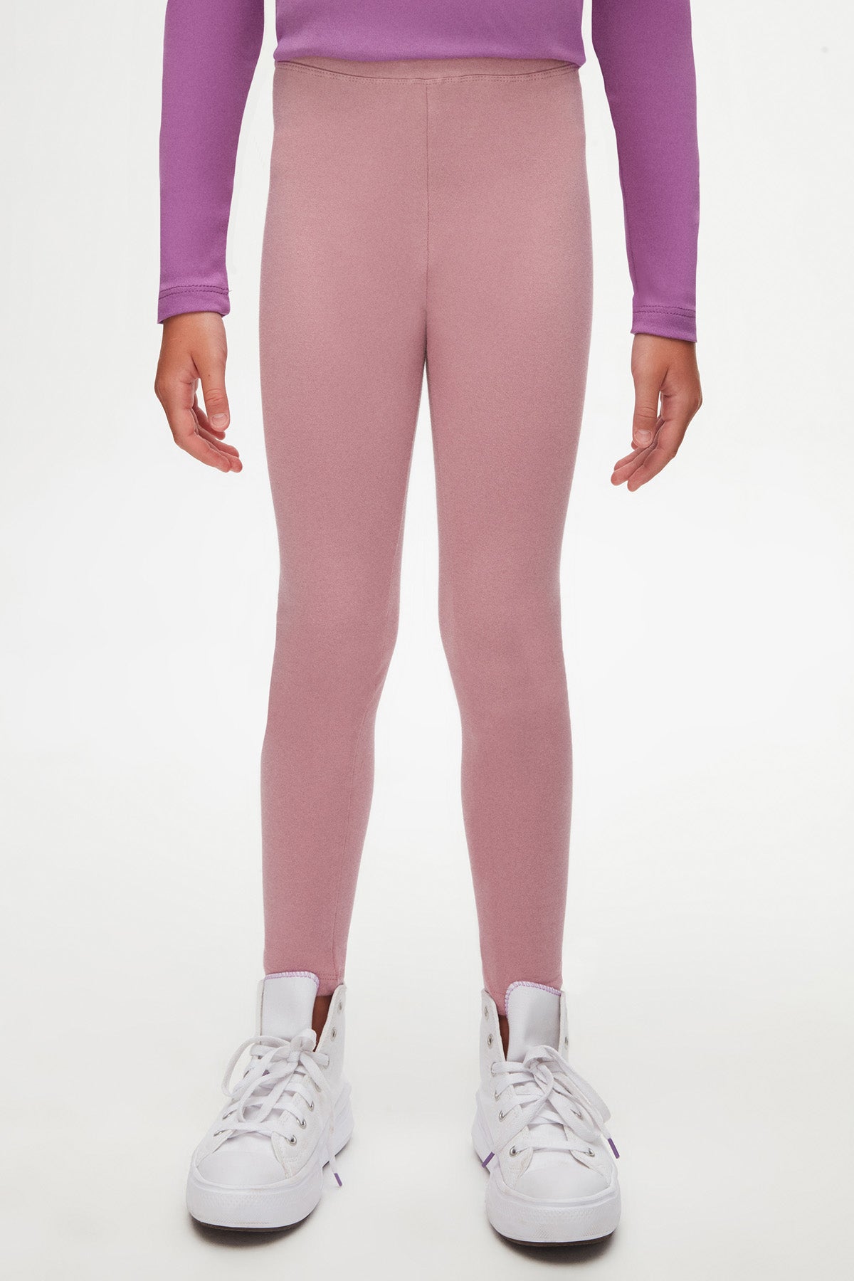 Basic Girls Winter Leggings (DUSTY ROSE)