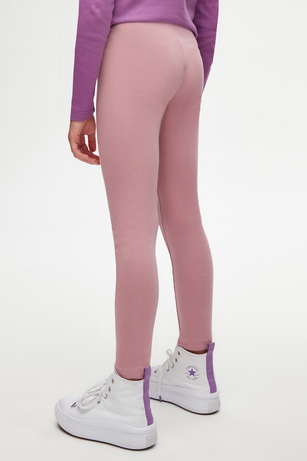Basic Girls Winter Leggings (DUSTY ROSE)