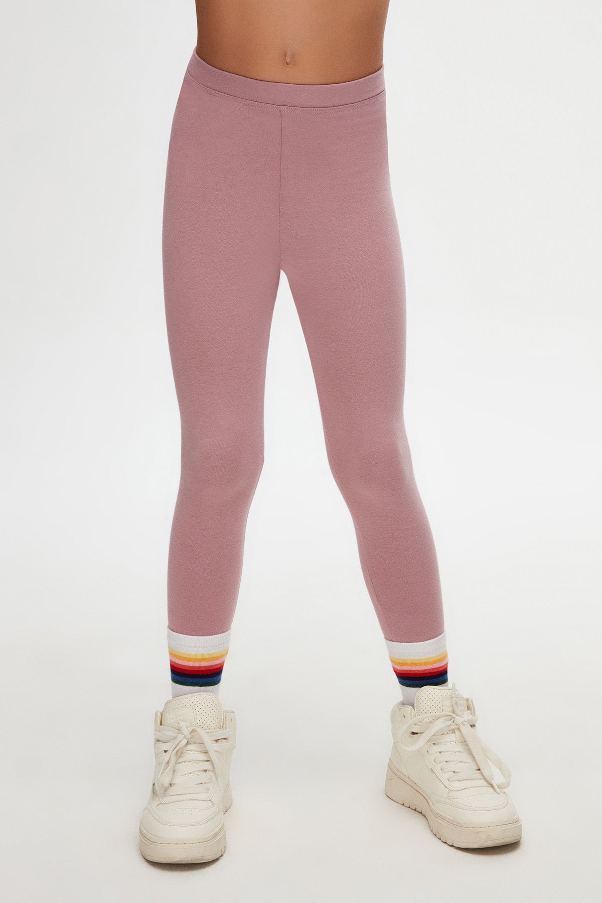 Girls' Basic Summer Leggings (DUSTY ROSE)