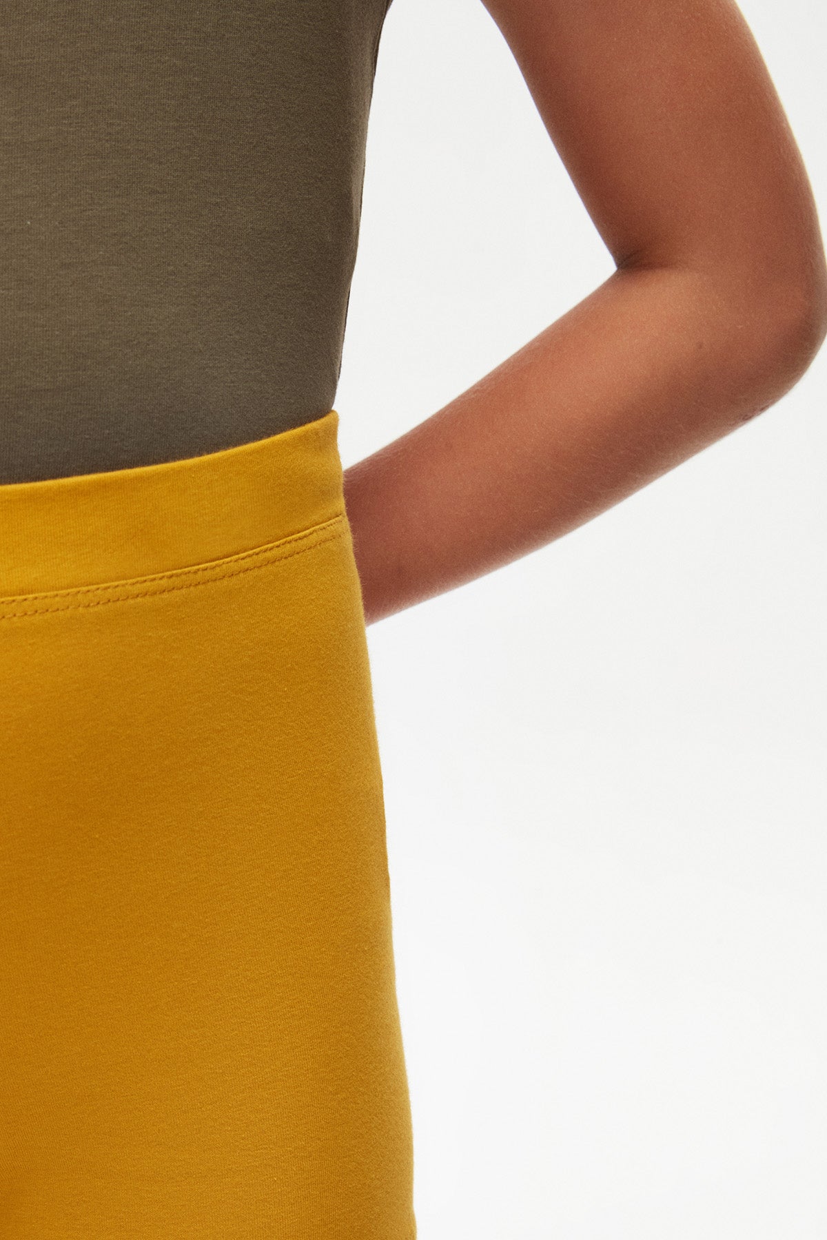 Girls' Basic Dance Shorts (HONEY MUSTARD)