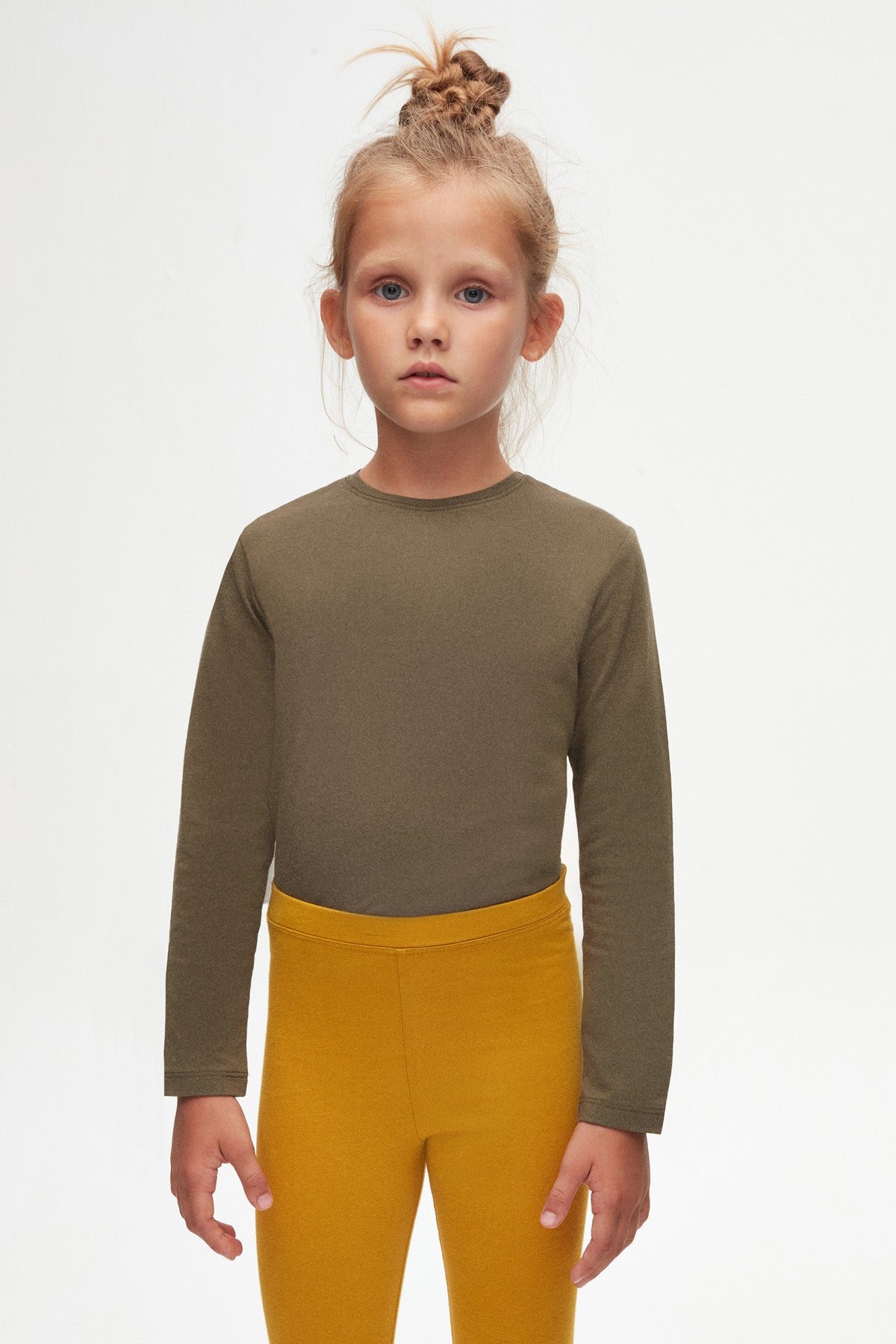 Girls' Basic Summer Leggings (HONEY MUSTARD)