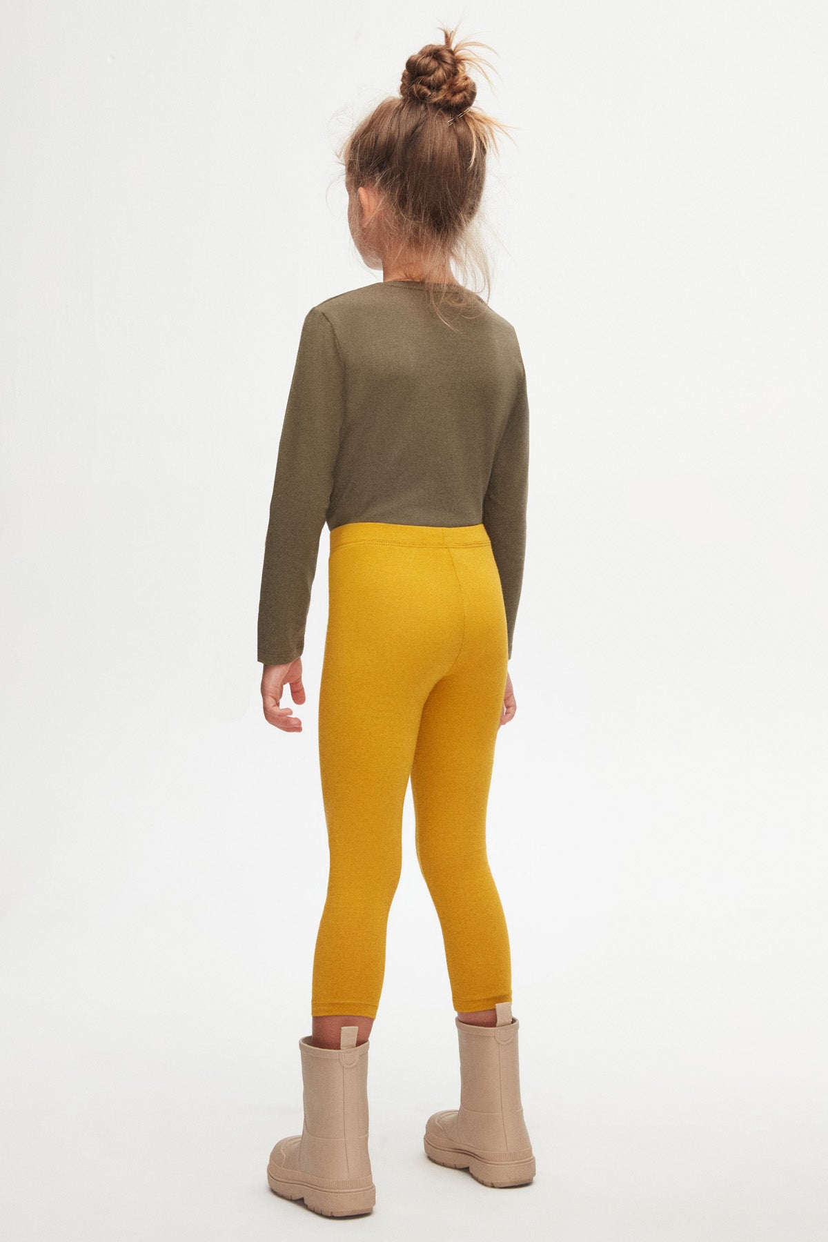 Girls' Basic Summer Leggings (HONEY MUSTARD)