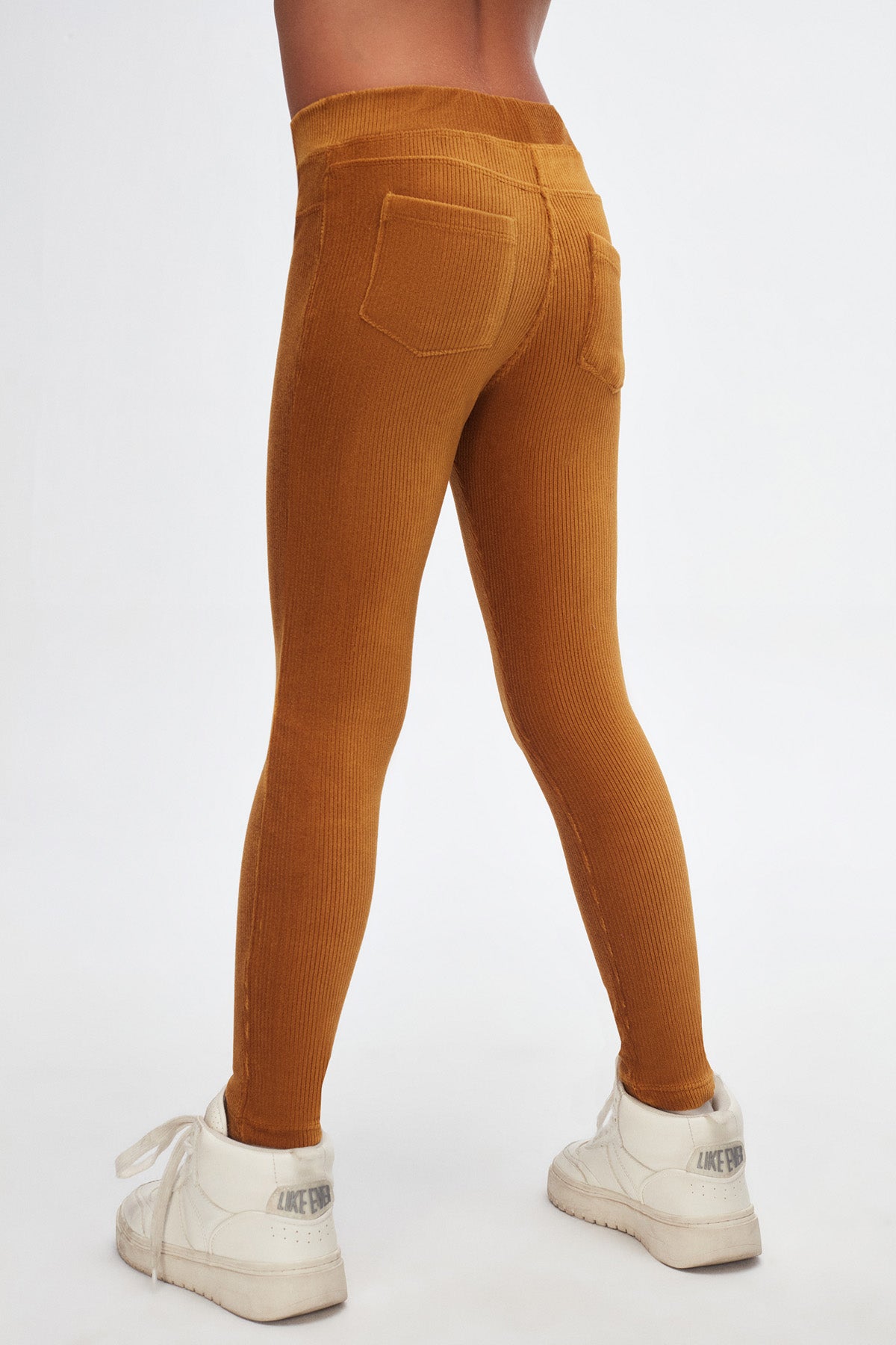 Girls' Ribbed Corduroy Leggings with Pockets_sizechart (HONEY MUSTARD)