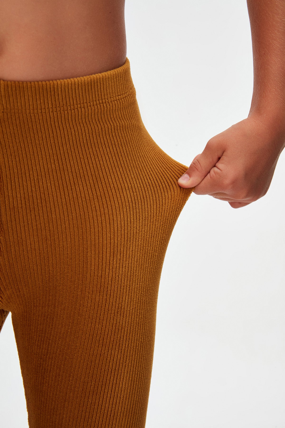 Girls' Ribbed Corduroy Leggings (HONEY MUSTARD)