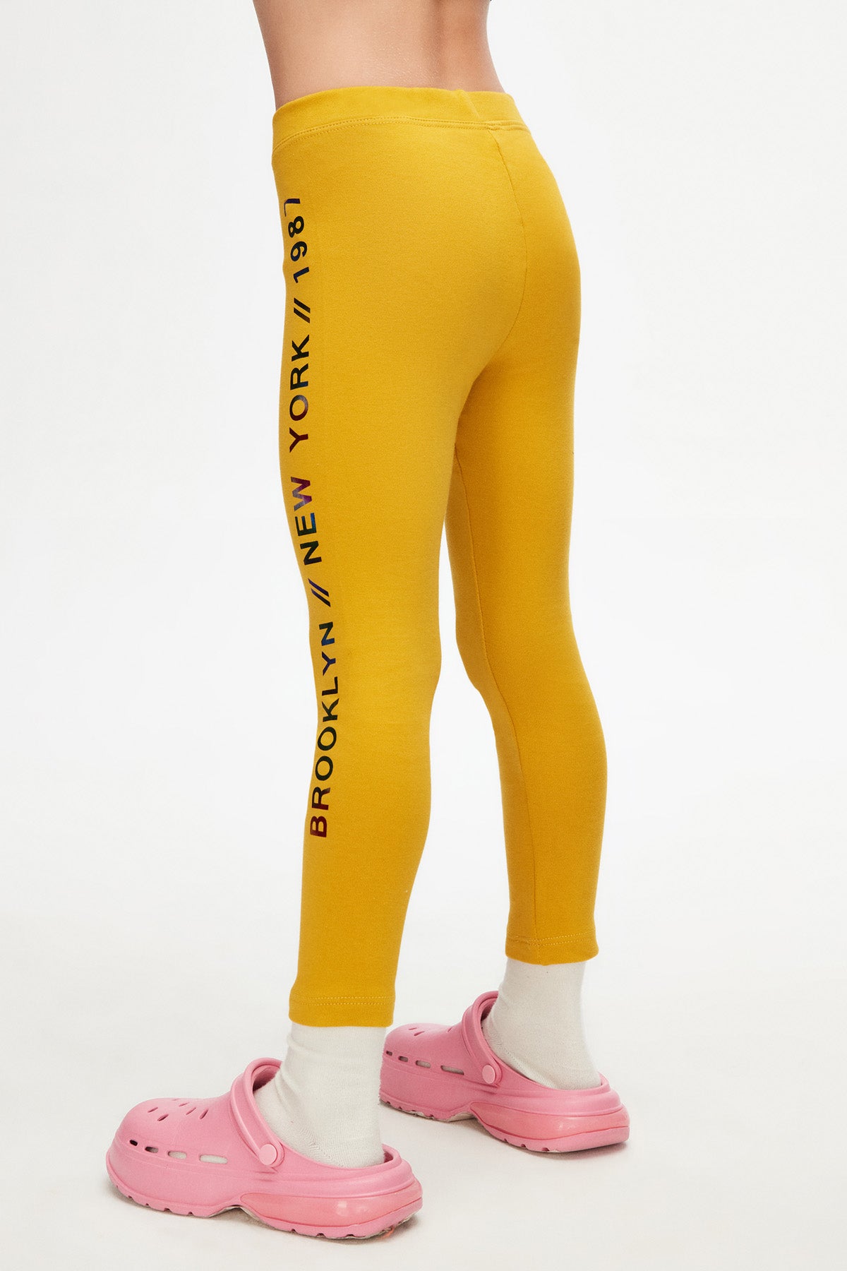 Girls' New York Printed Fleece-Lined Winter Leggings_sizechart (HONEY MUSTARD)