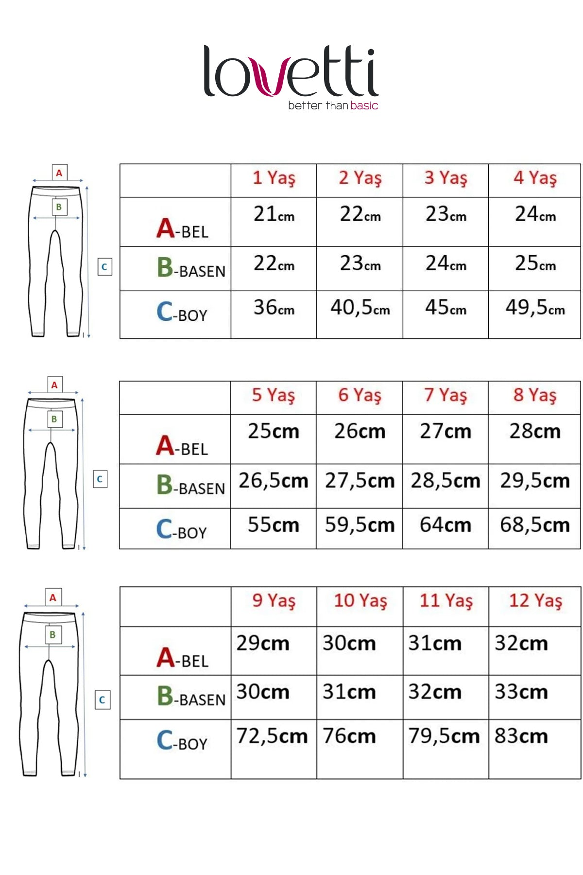 Hey Dude Girls' Patterned Summer Leggings_sizechart