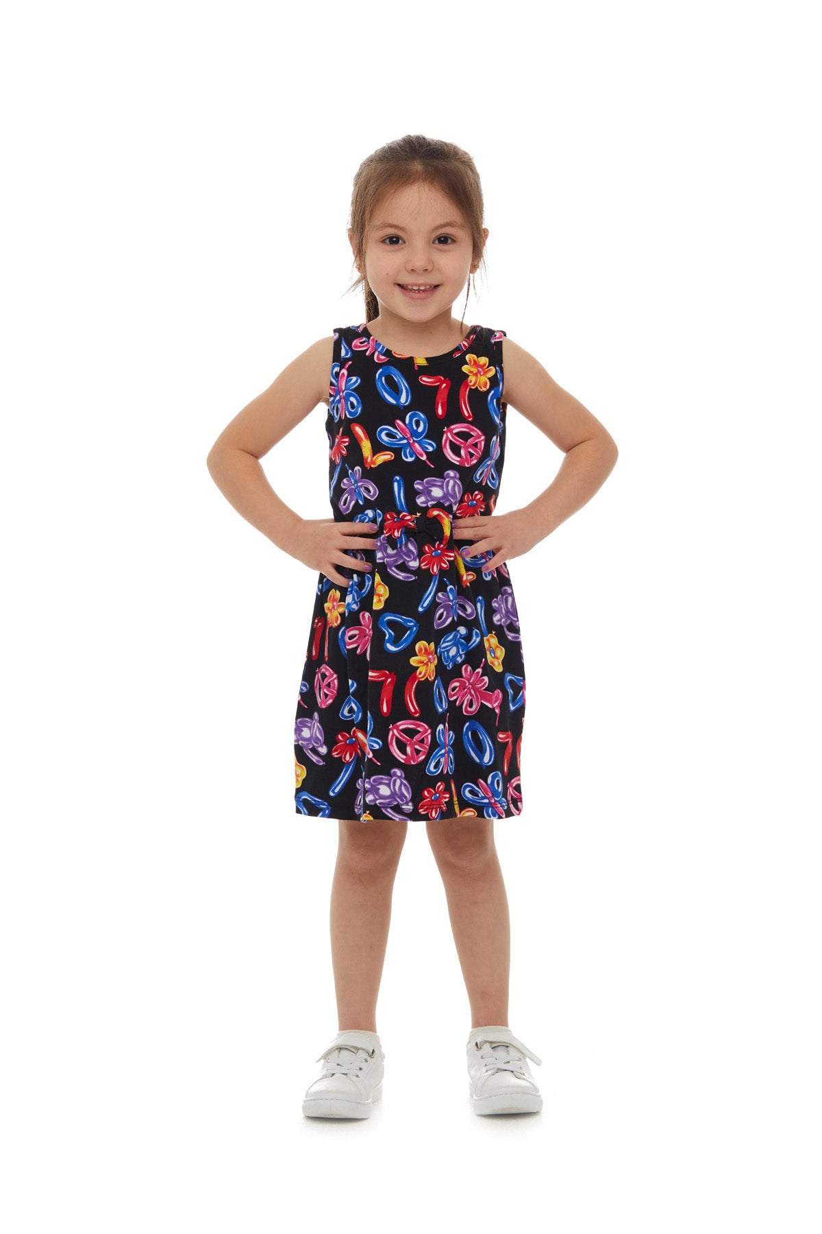 Jelly Balloon Girls' Patterned Sleeveless Dress