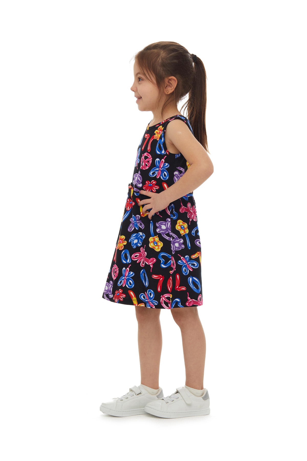 Jelly Balloon Girls' Patterned Sleeveless Dress
