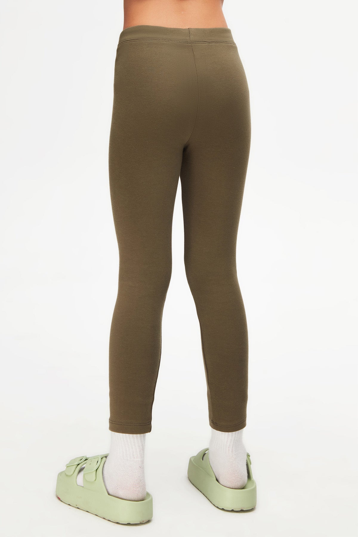 Basic Girls Winter Leggings (MILITARY OLIVE)