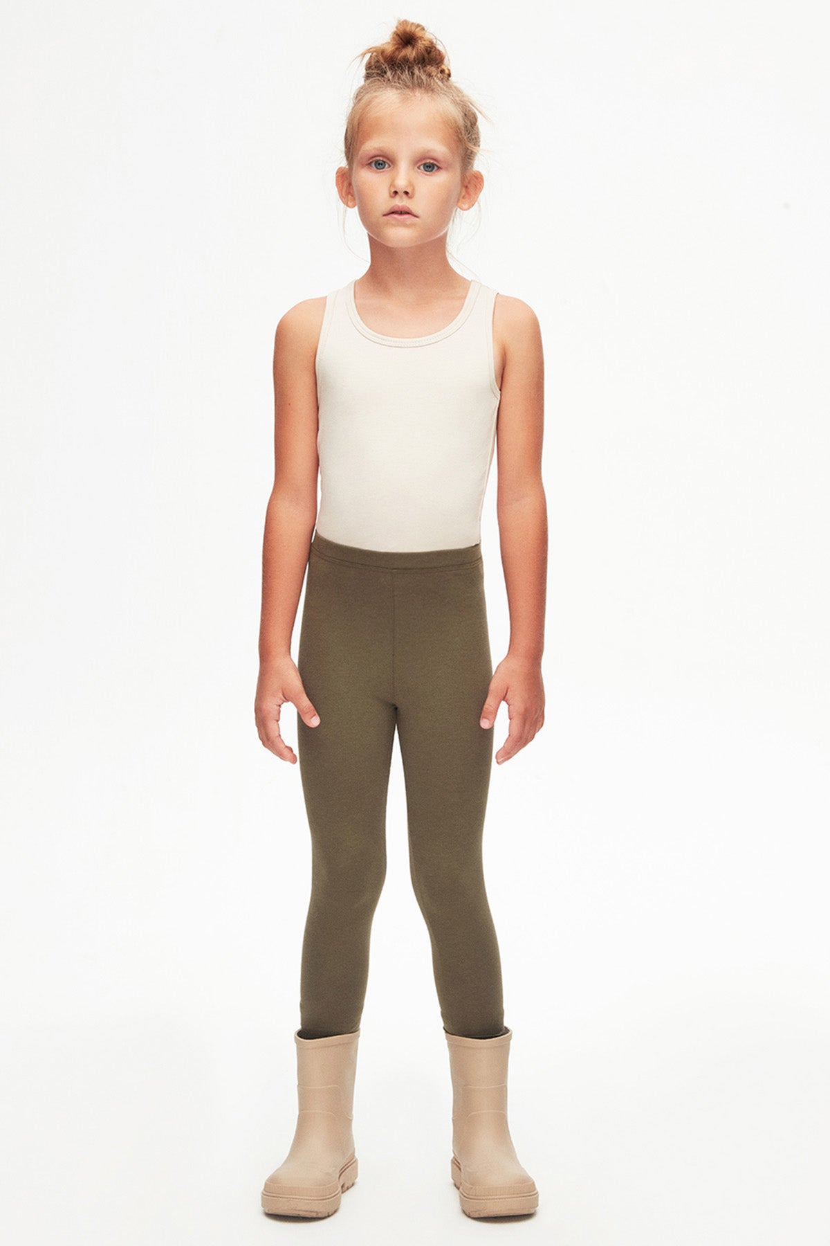 Girls' Basic Summer Leggings (MILITARY OLIVE)