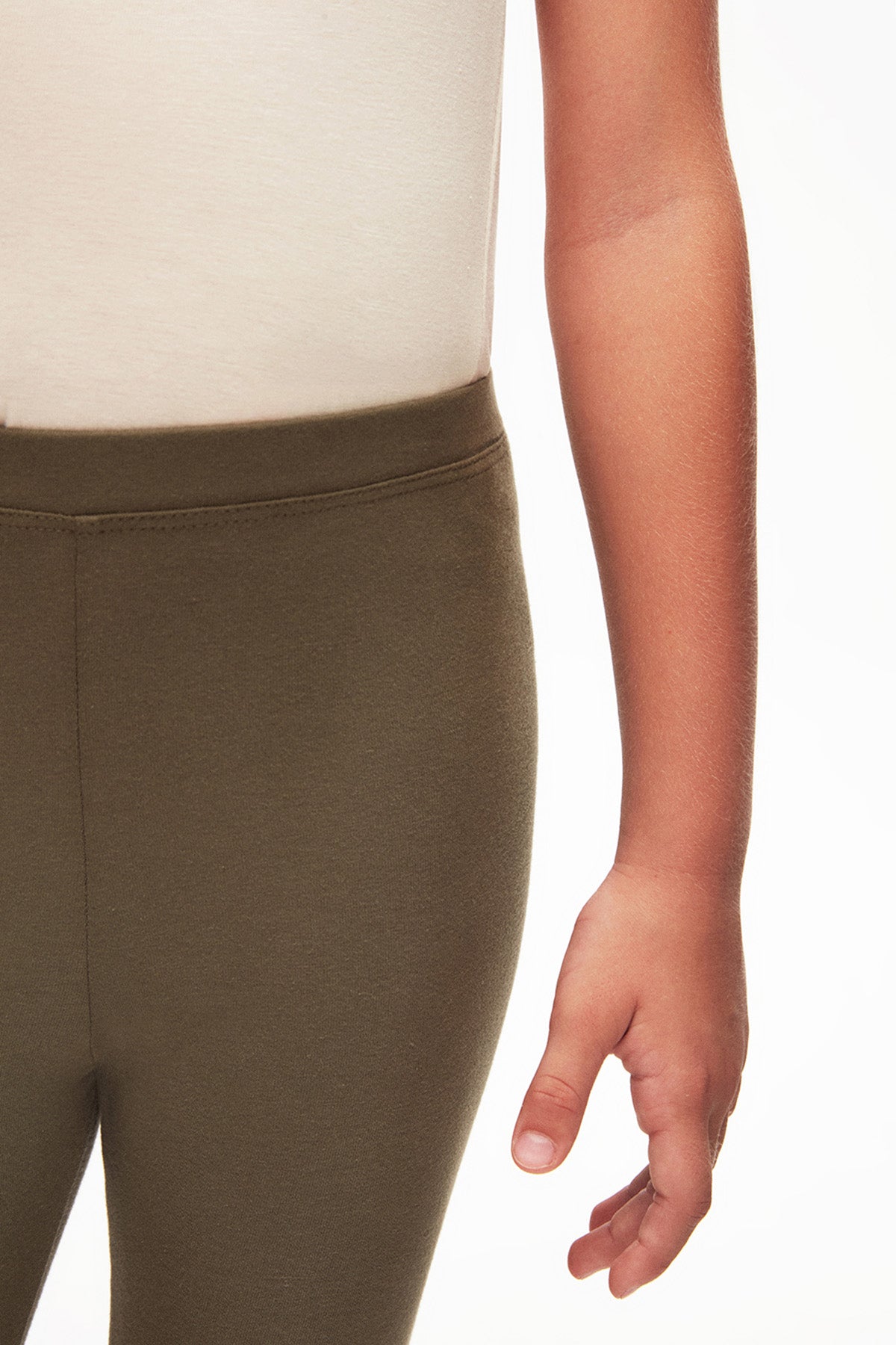 Girls' Basic Summer Leggings (MILITARY OLIVE)