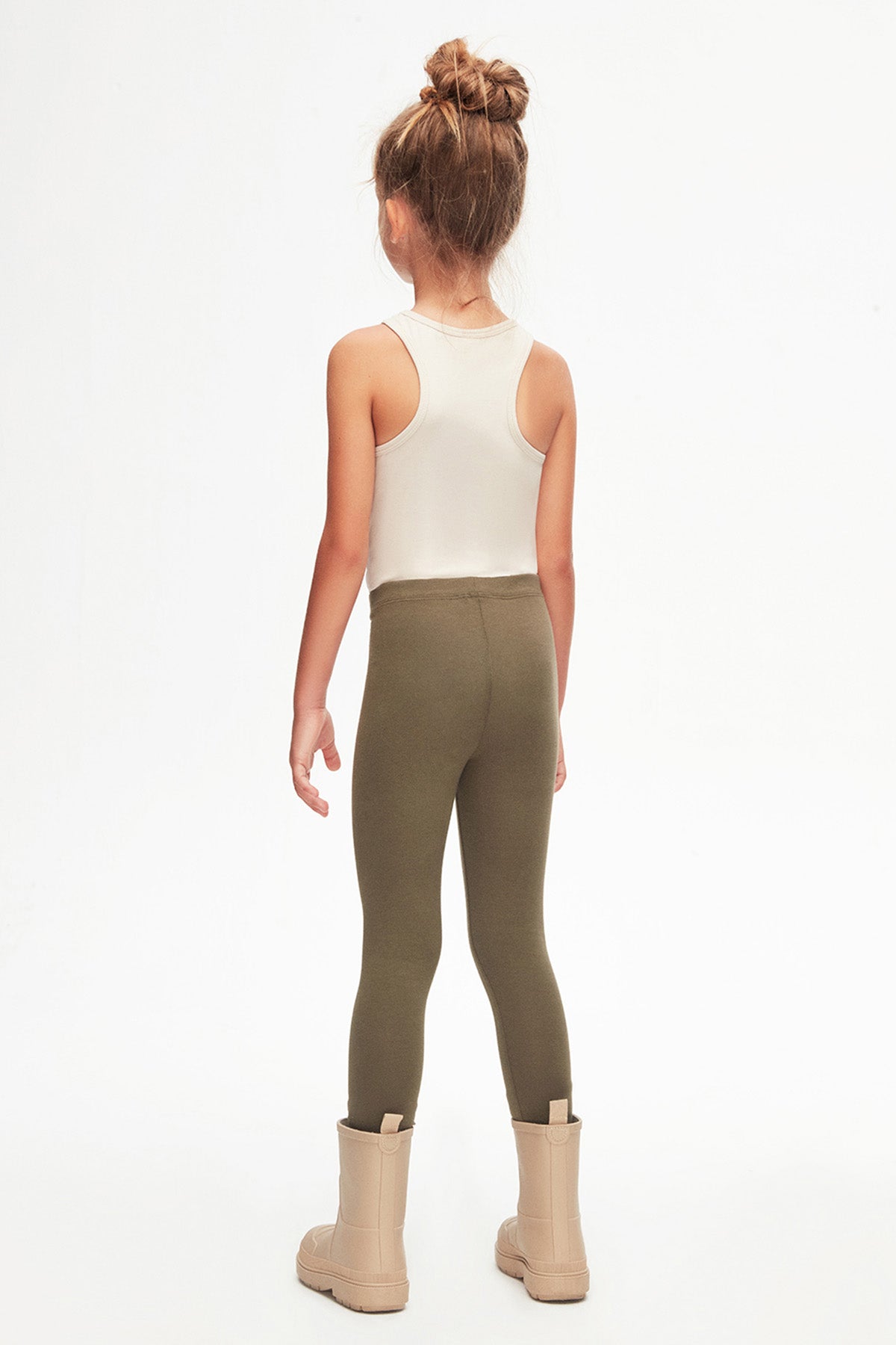 Girls' Basic Summer Leggings (MILITARY OLIVE)