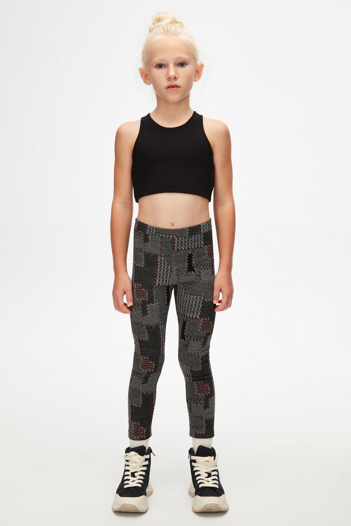 Girls' Ribbed Knit Winter Leggings